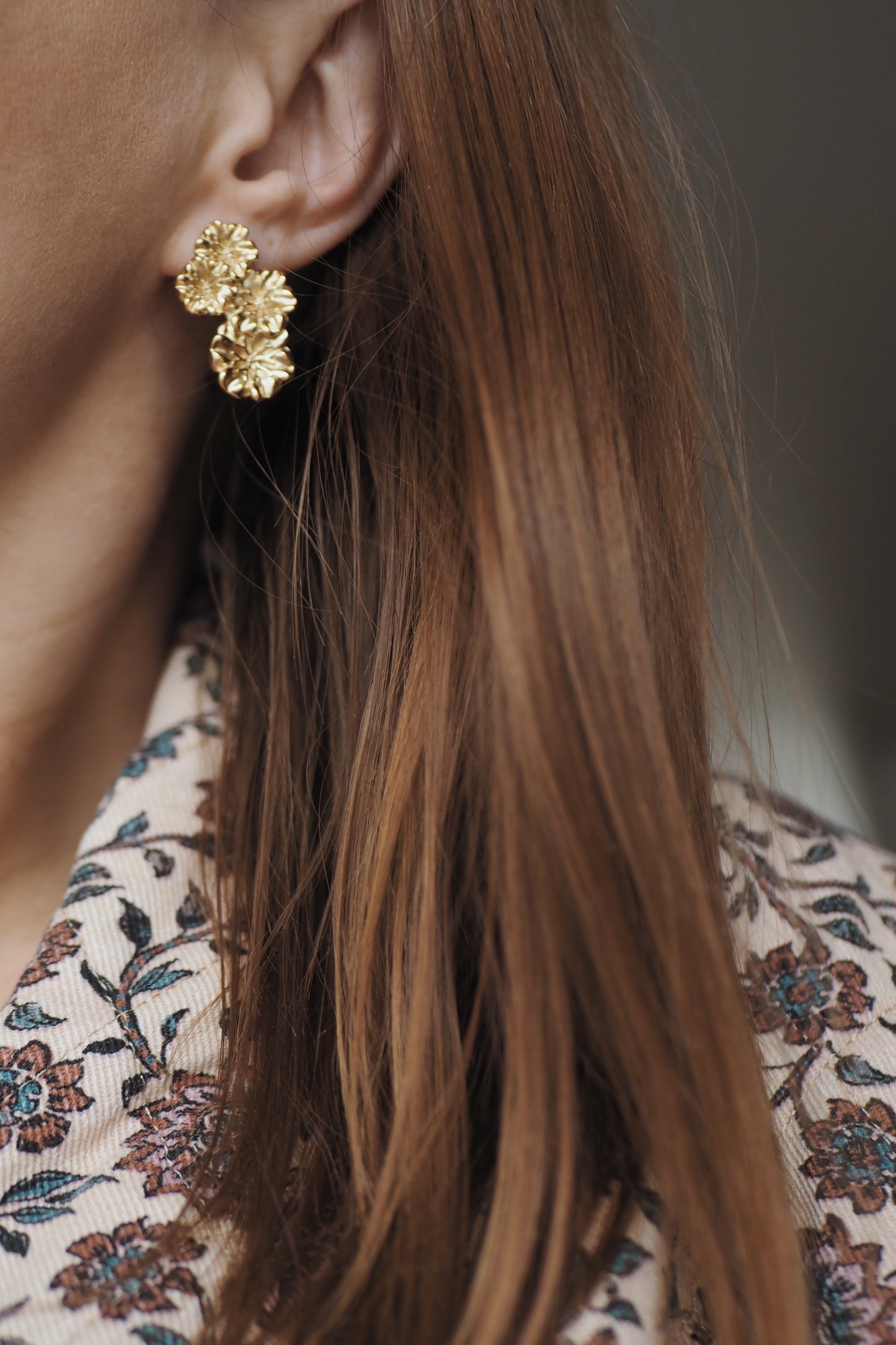 Boucles d'oreille Hortensia