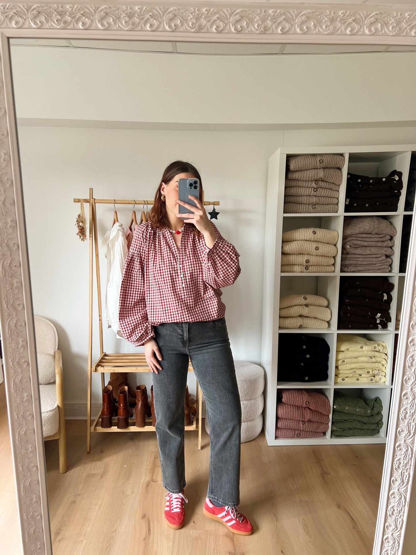 Jean droit Solange gris