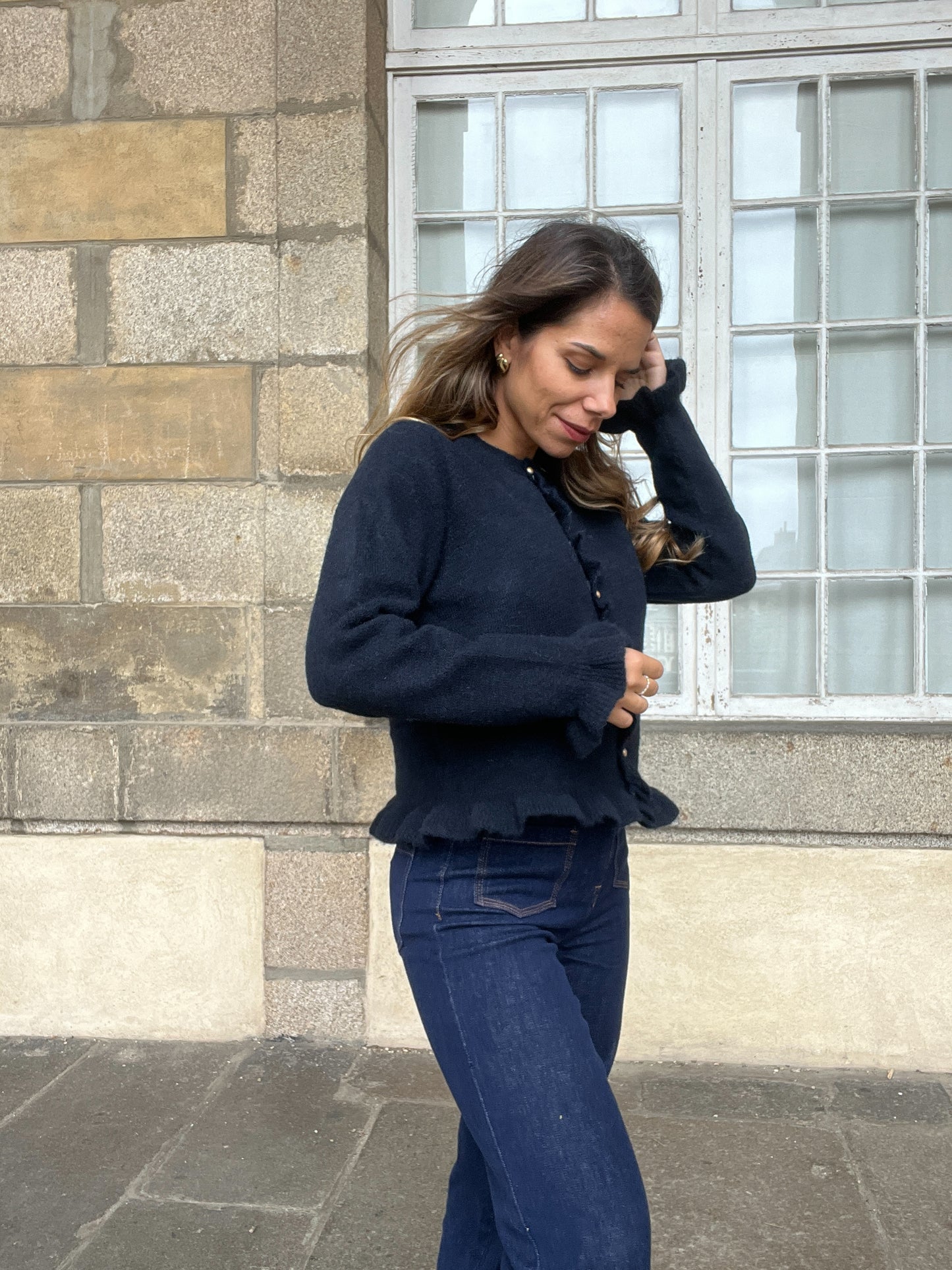 Cardigan Maxine bleu marine