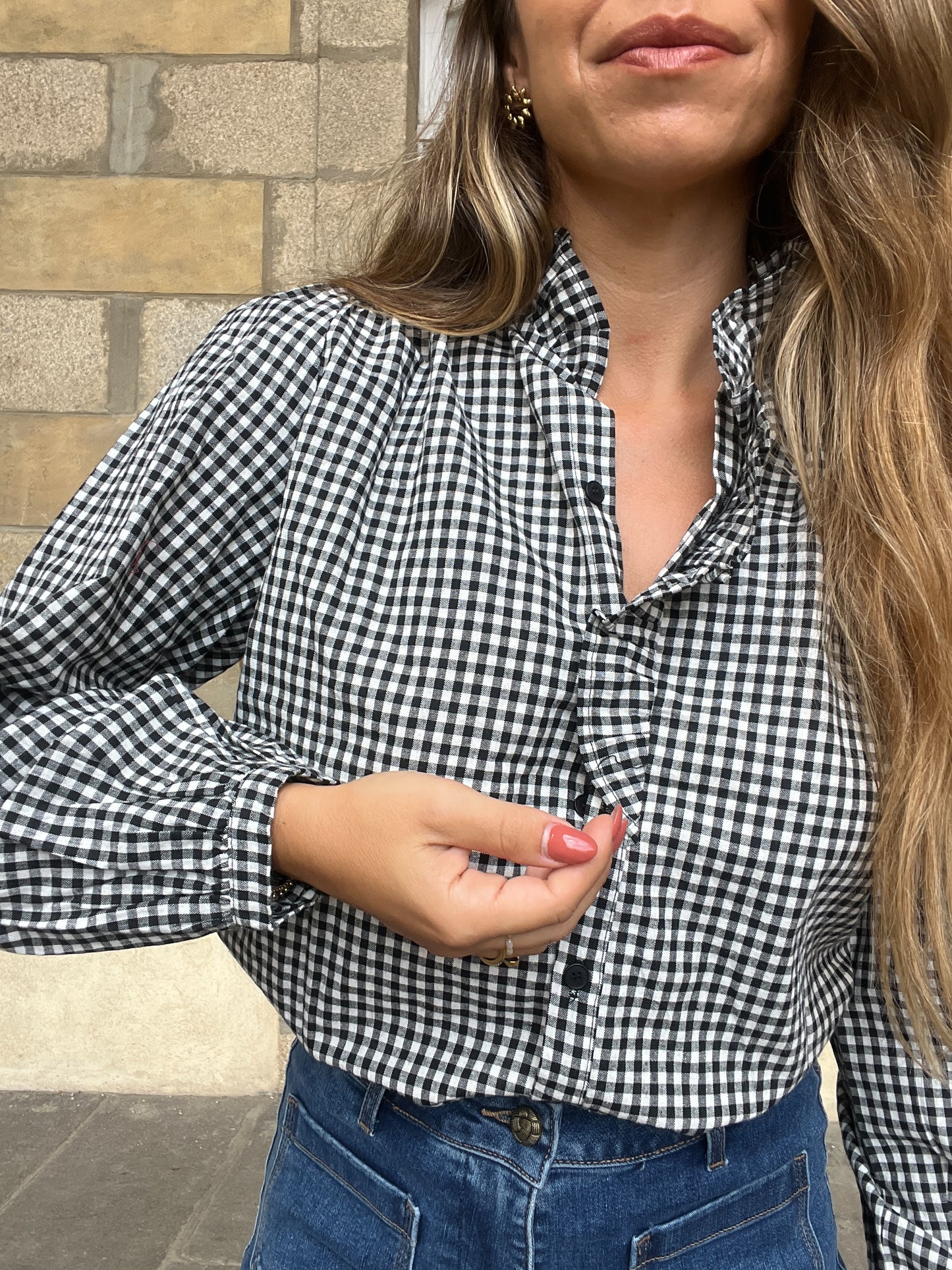 Blouse vichy Ysé noire