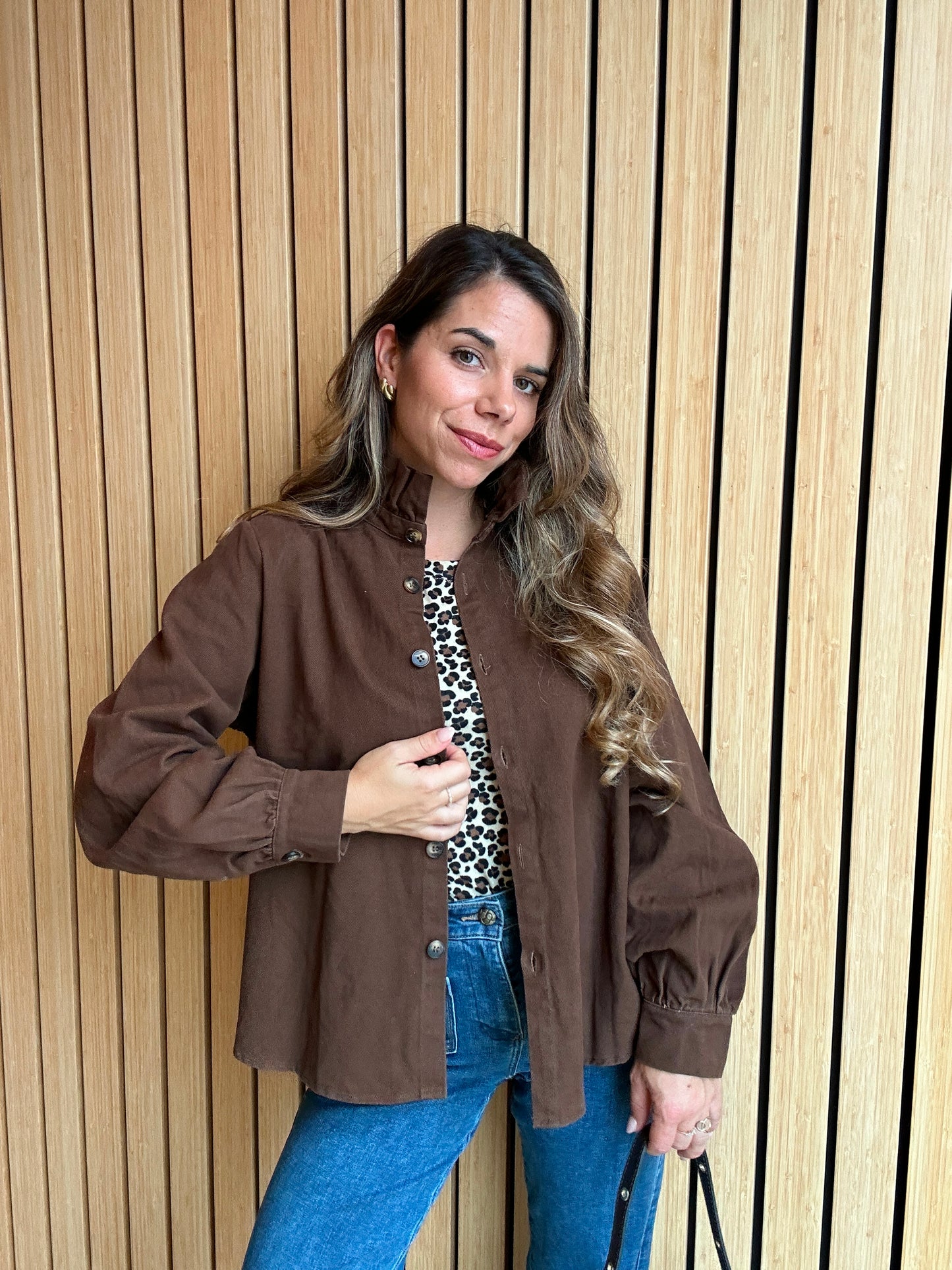 Veste en jean Céleste chocolat