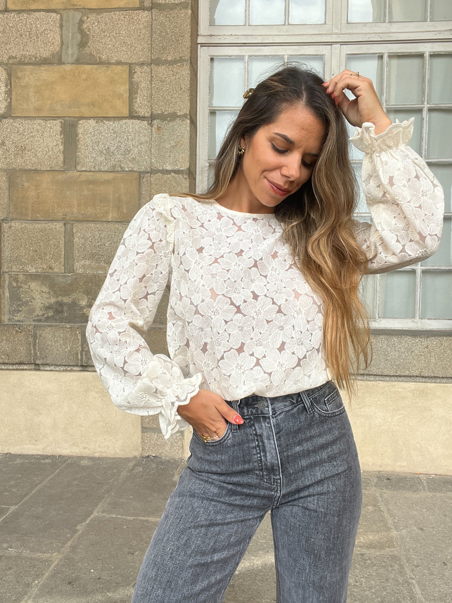Blouse brodée Laura