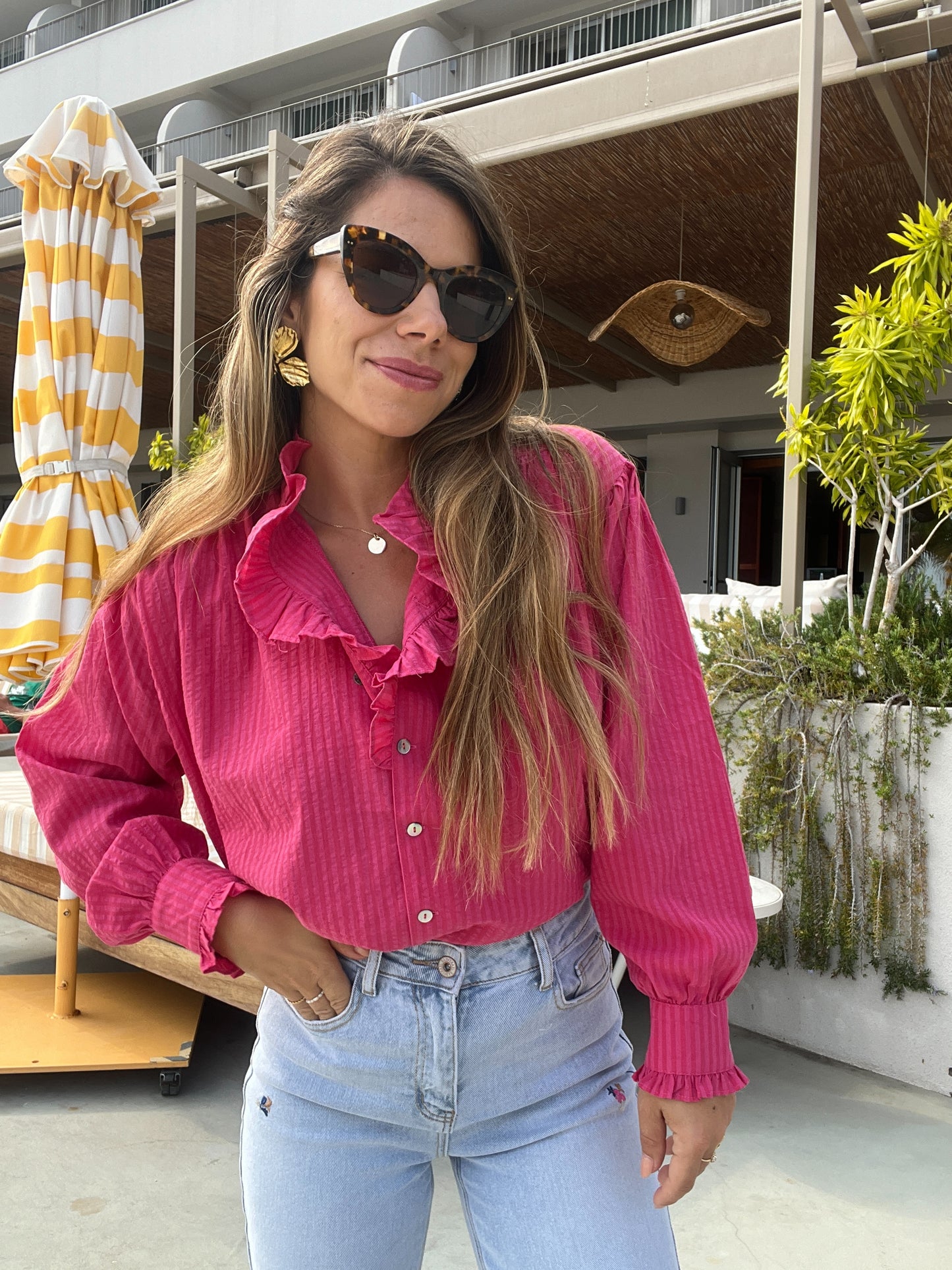 Chemise rose Alice