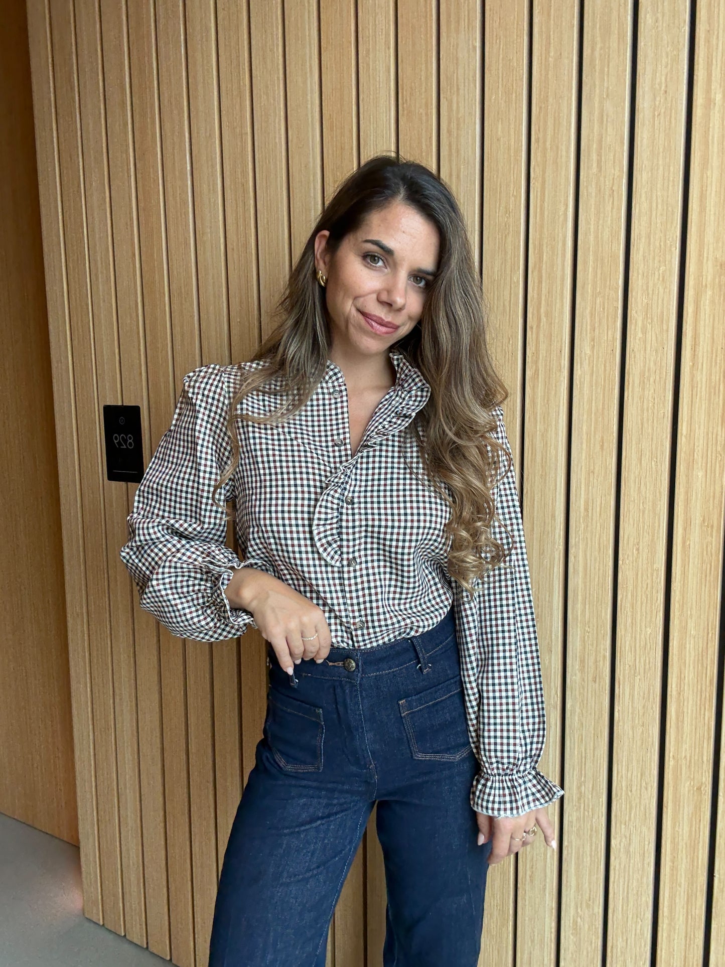 Blouse à carreaux Jeanne