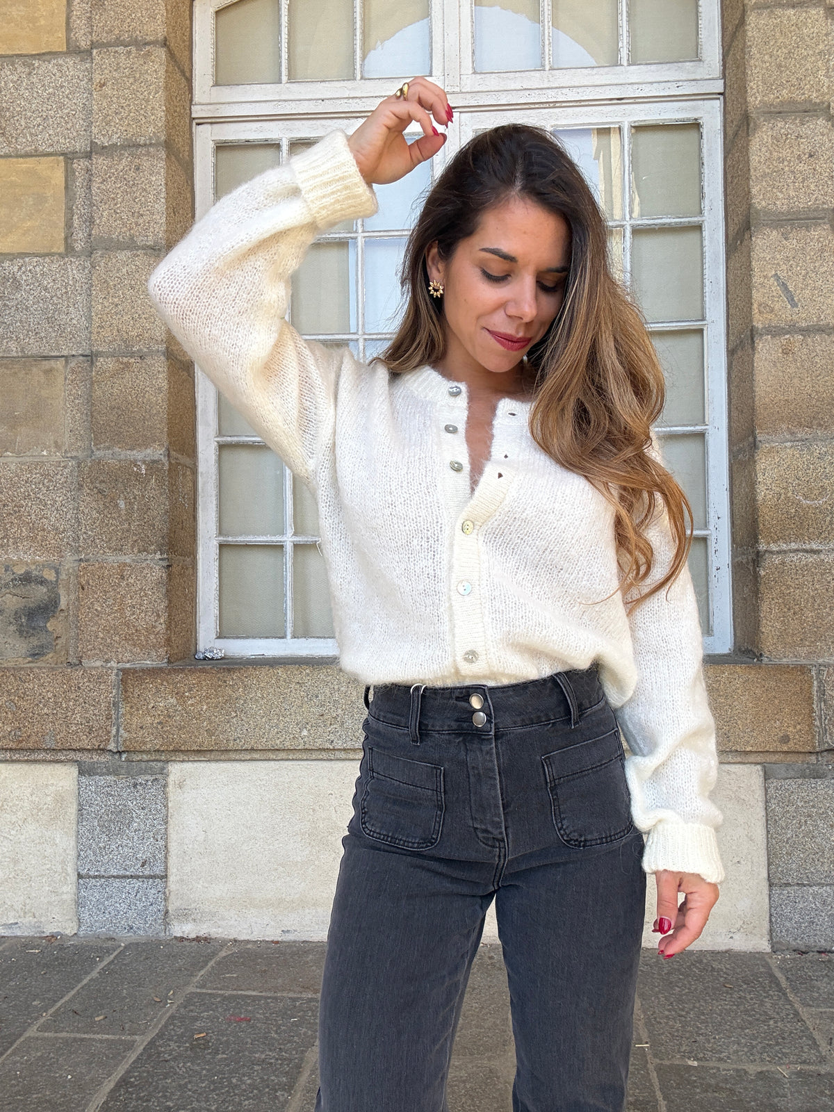 Cardigan Garance écru