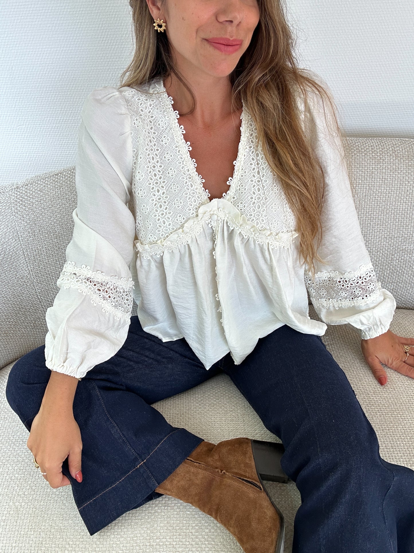 Blouse écrue Iris
