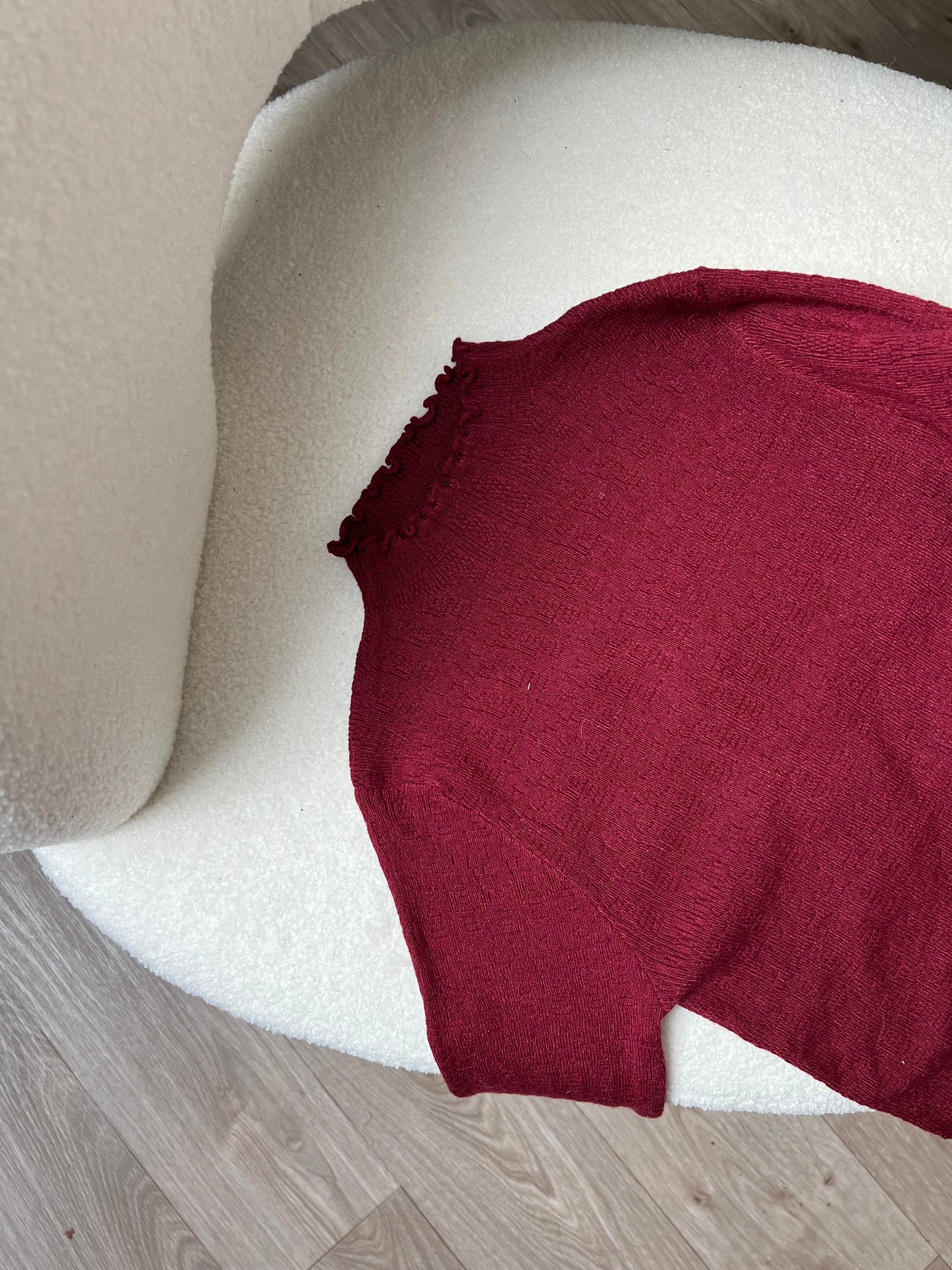 Pull fin Bordeaux
