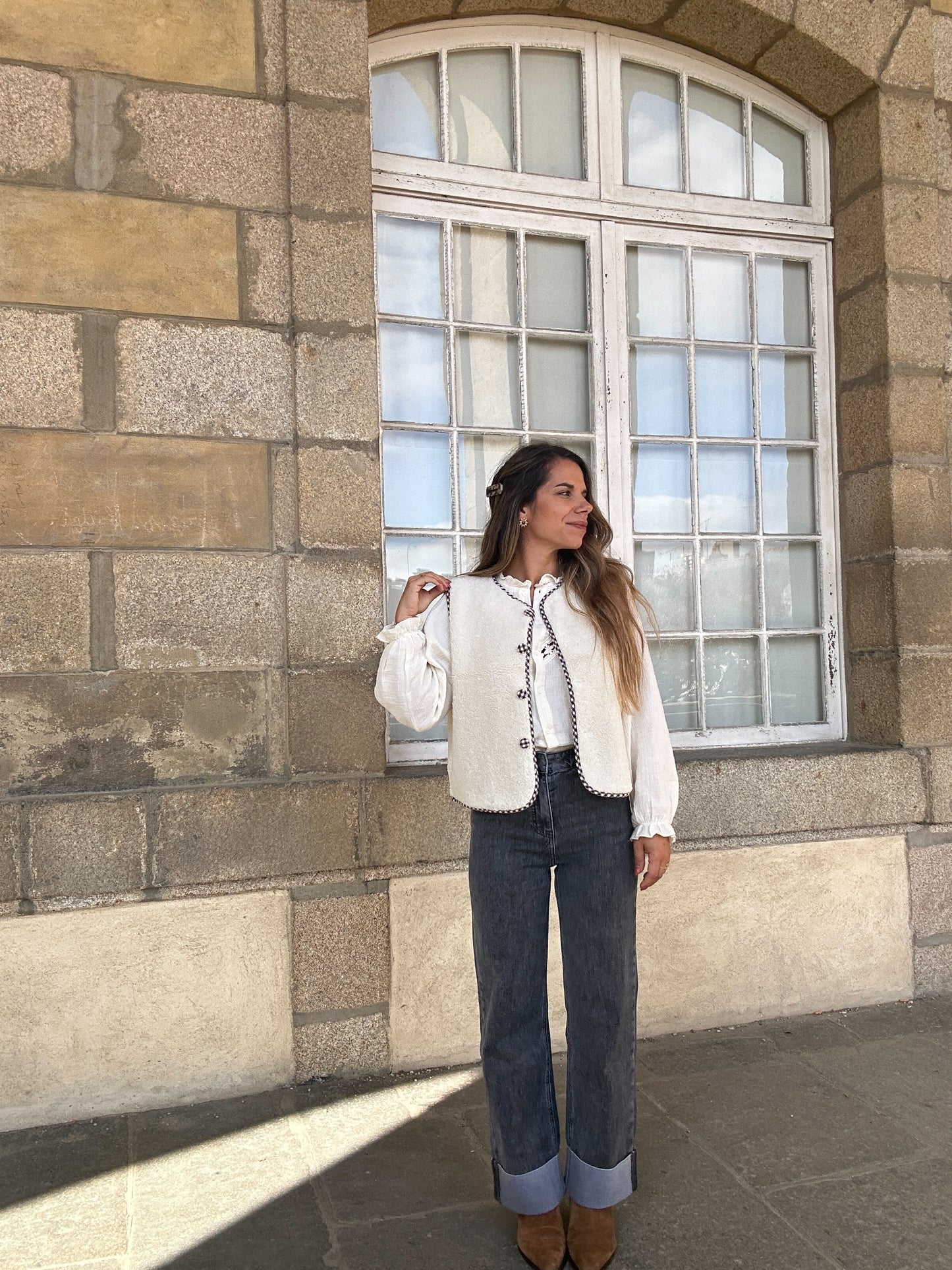 Gilet berger vichy Colette