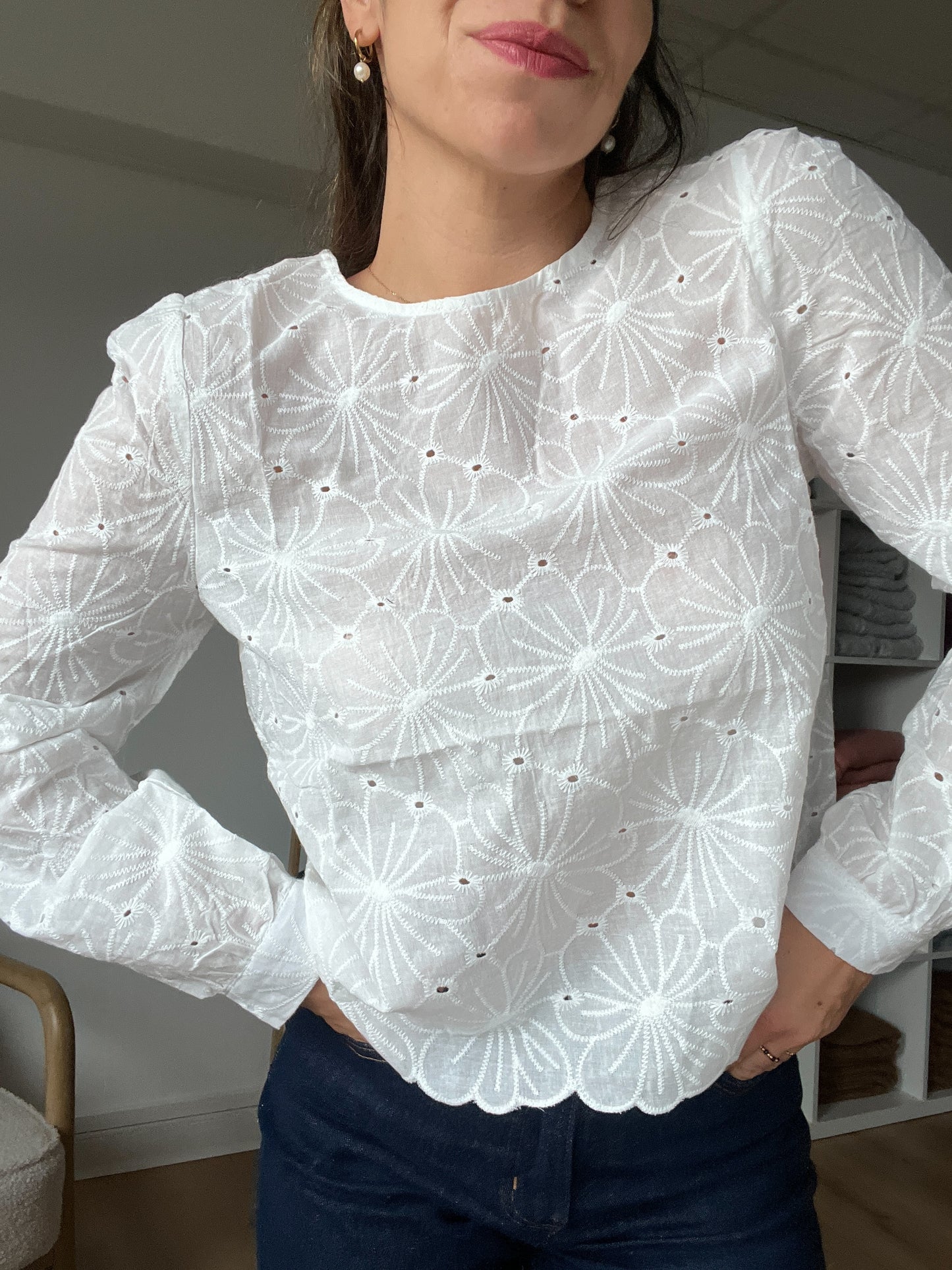 Blouse brodée Apolline