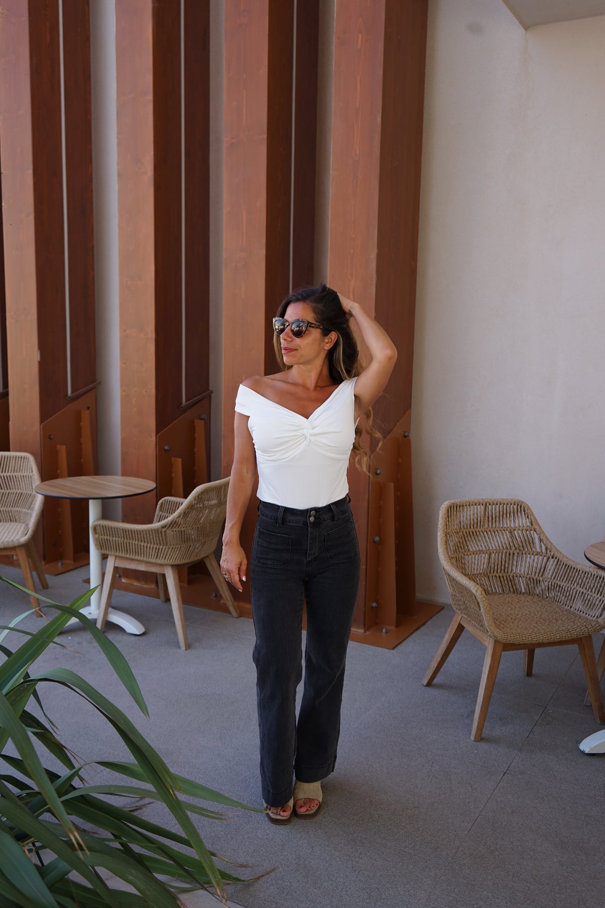 Top Carla écru
