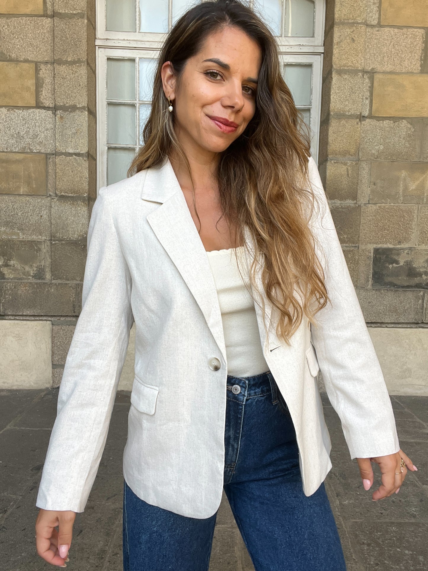 Blazer Gloria en lin