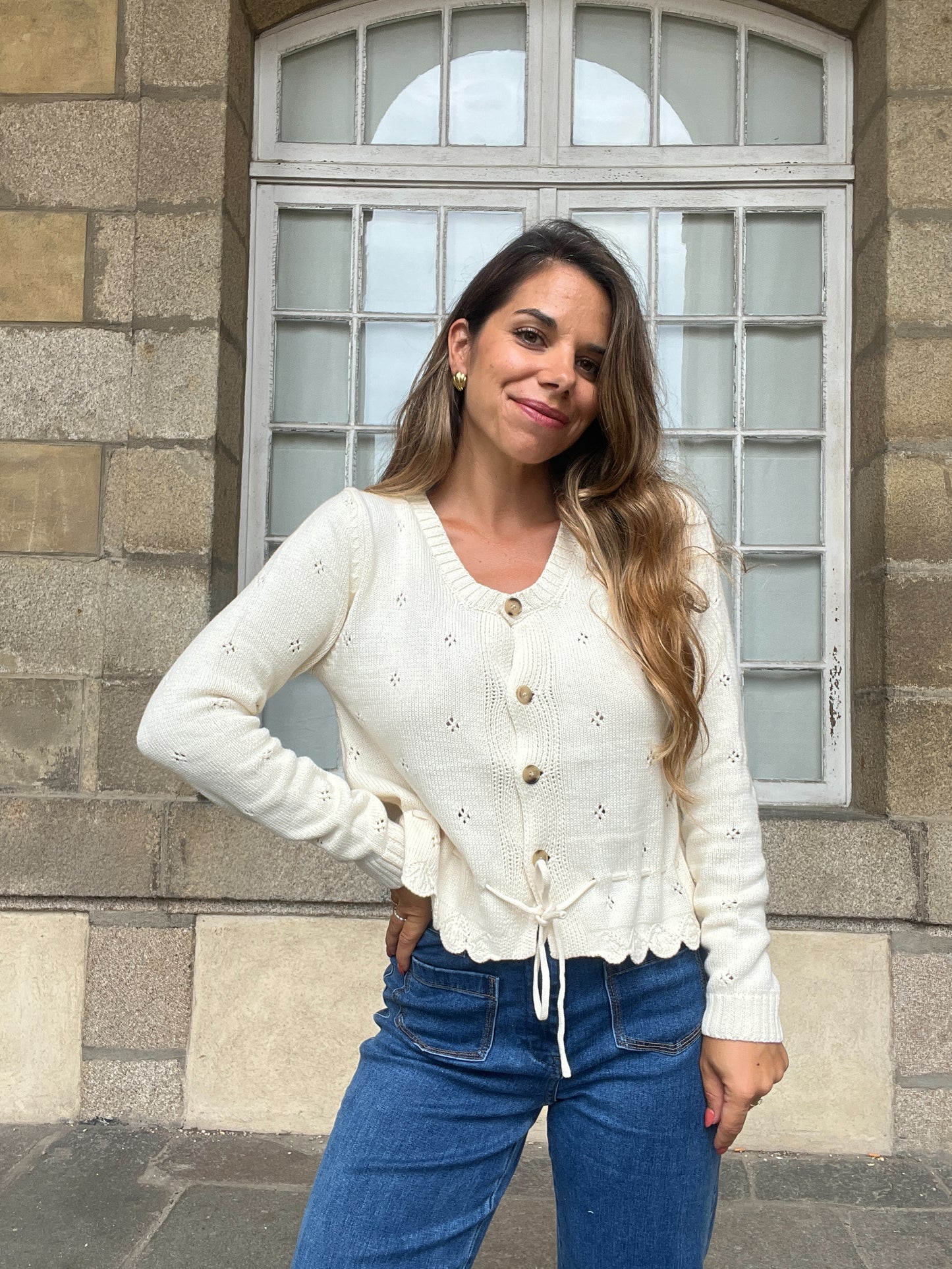Cardigan Emma écru