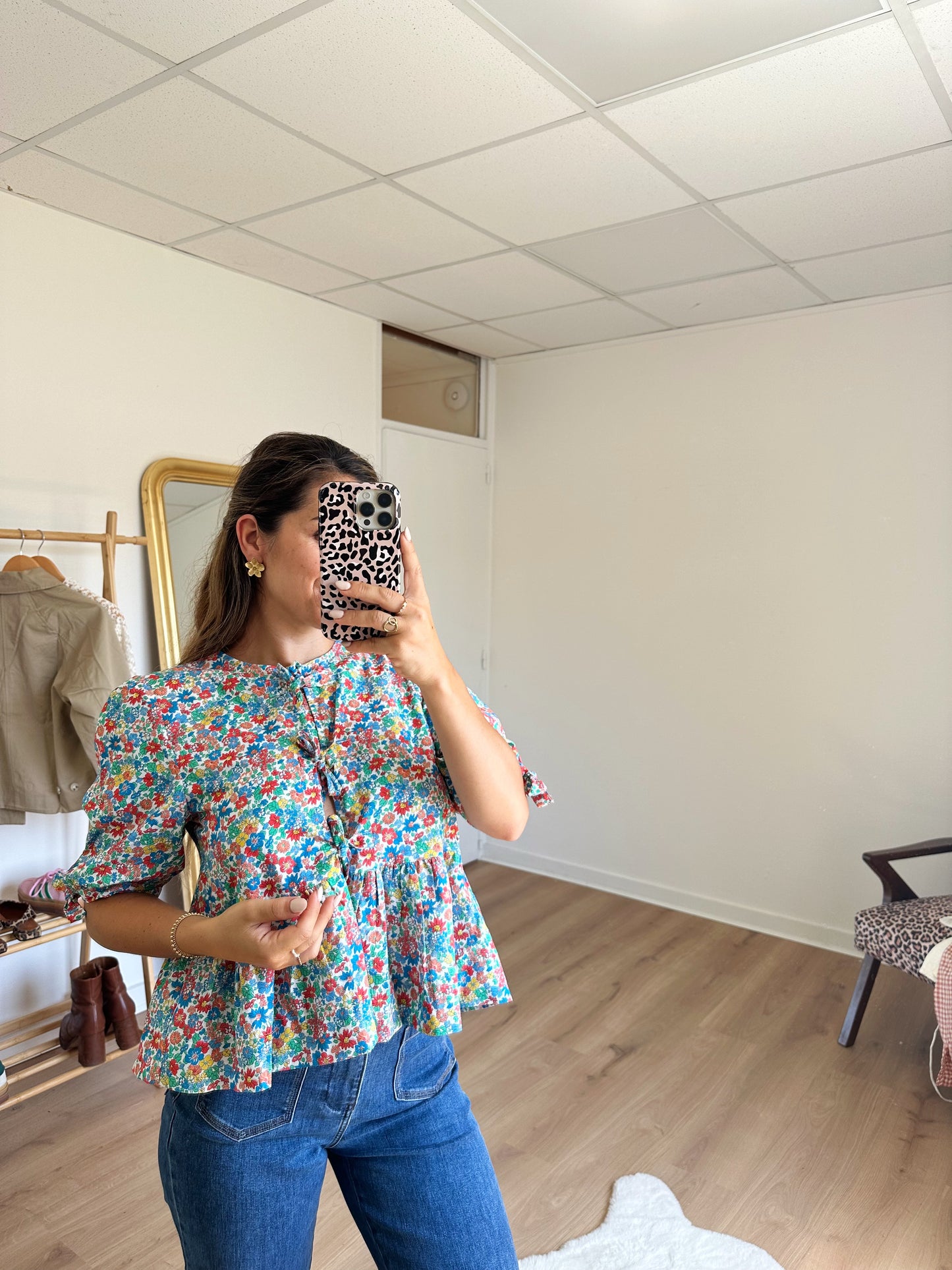 Blouse à noeuds Faustine