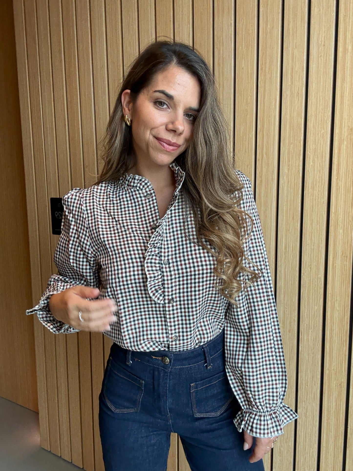 Blouse à carreaux Jeanne