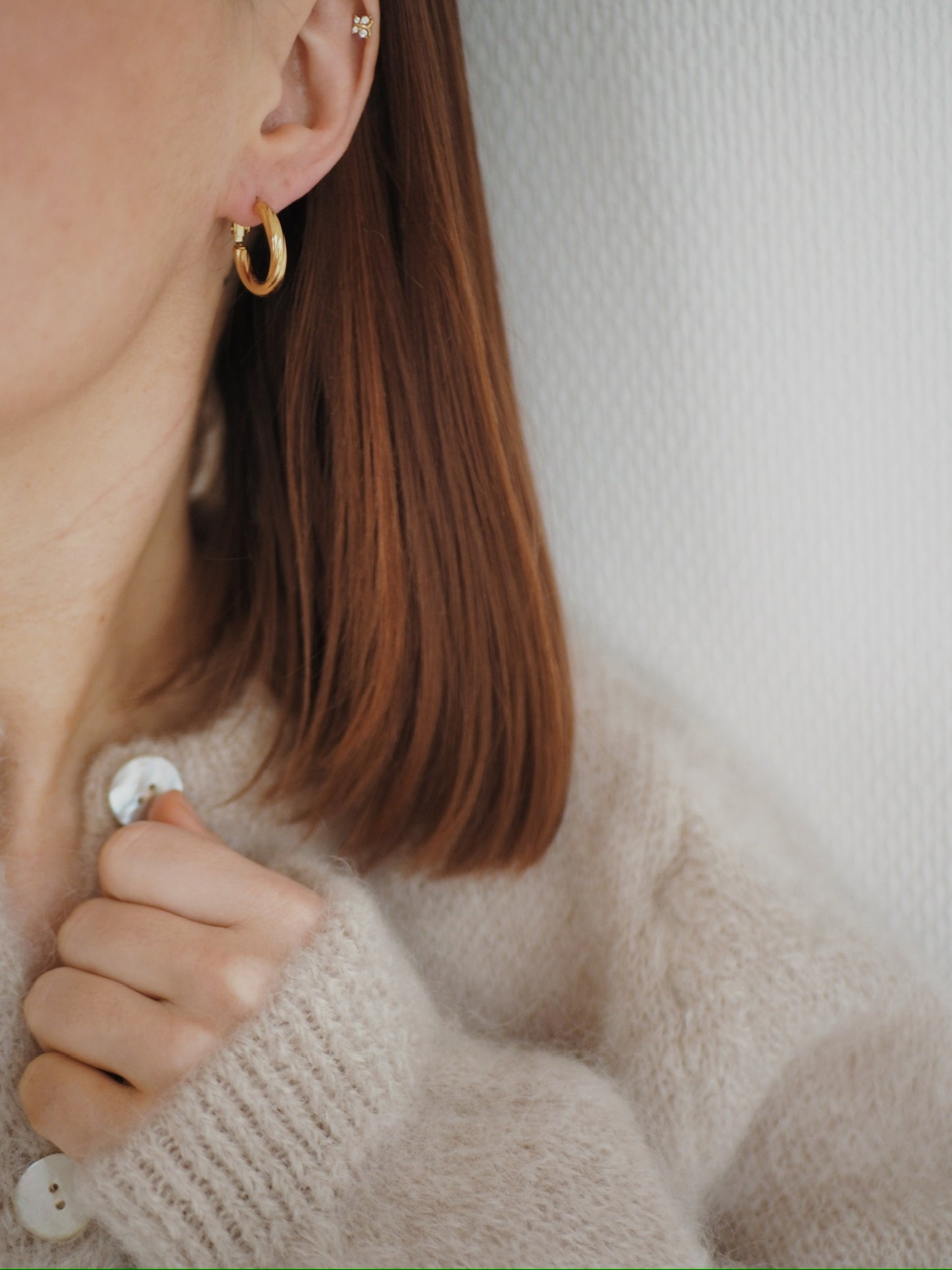 Boucles d'oreille créoles torsadées