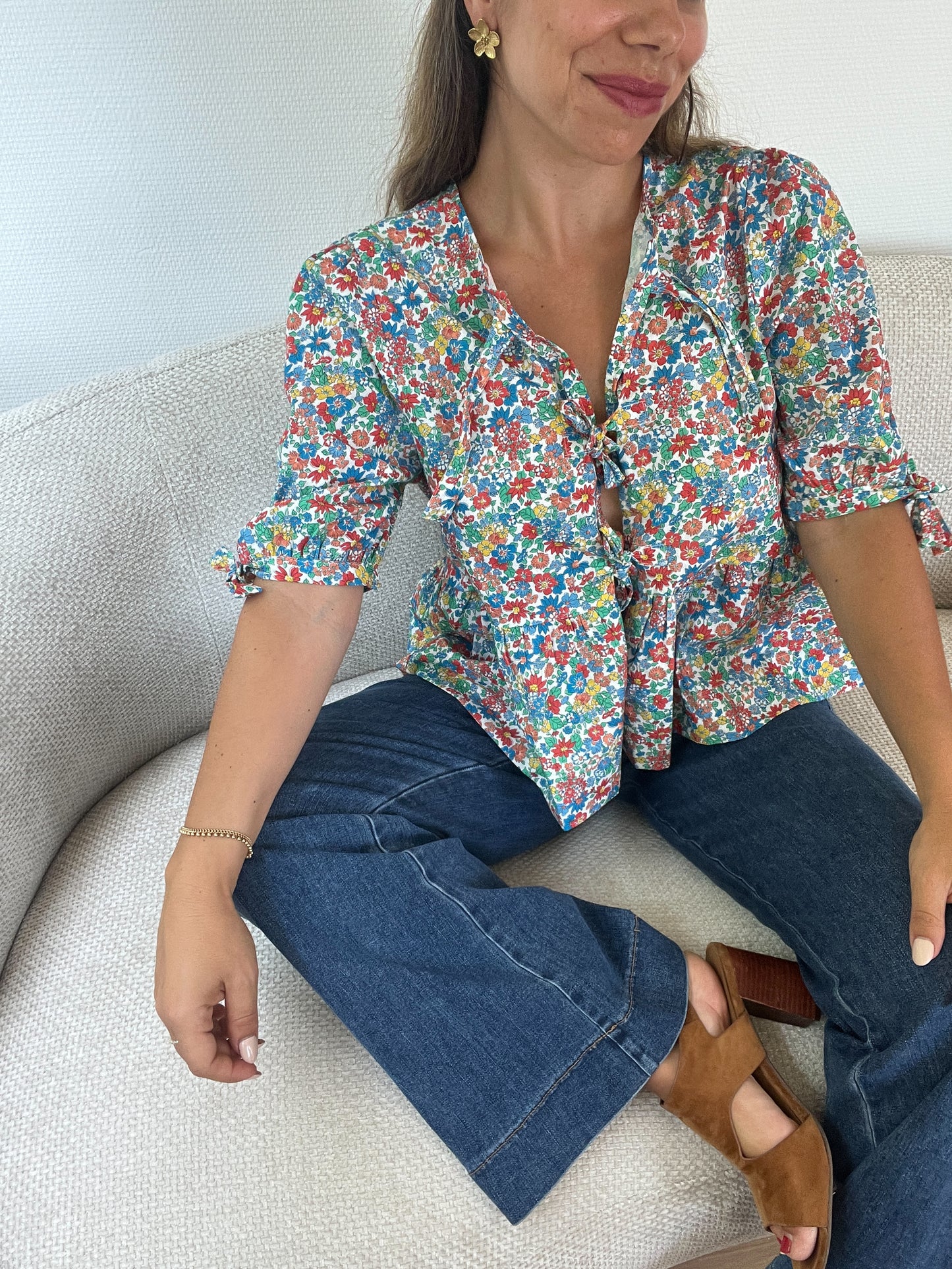 Blouse à noeuds Faustine