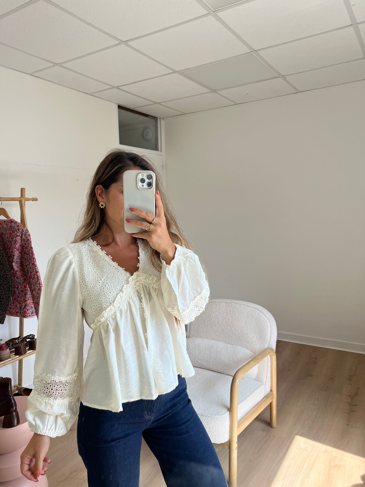 Blouse écrue Iris