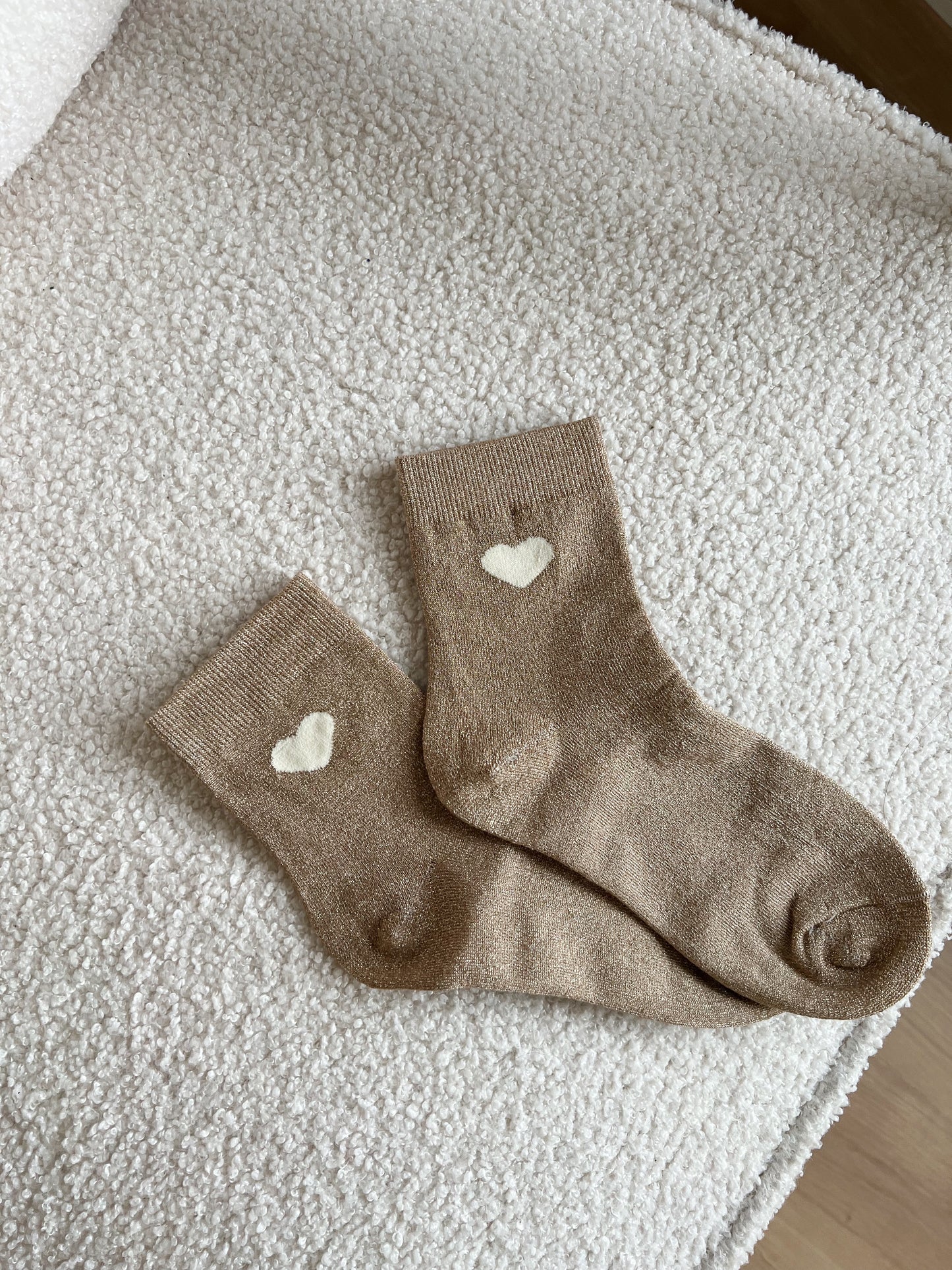 Chaussettes Coeur Camel