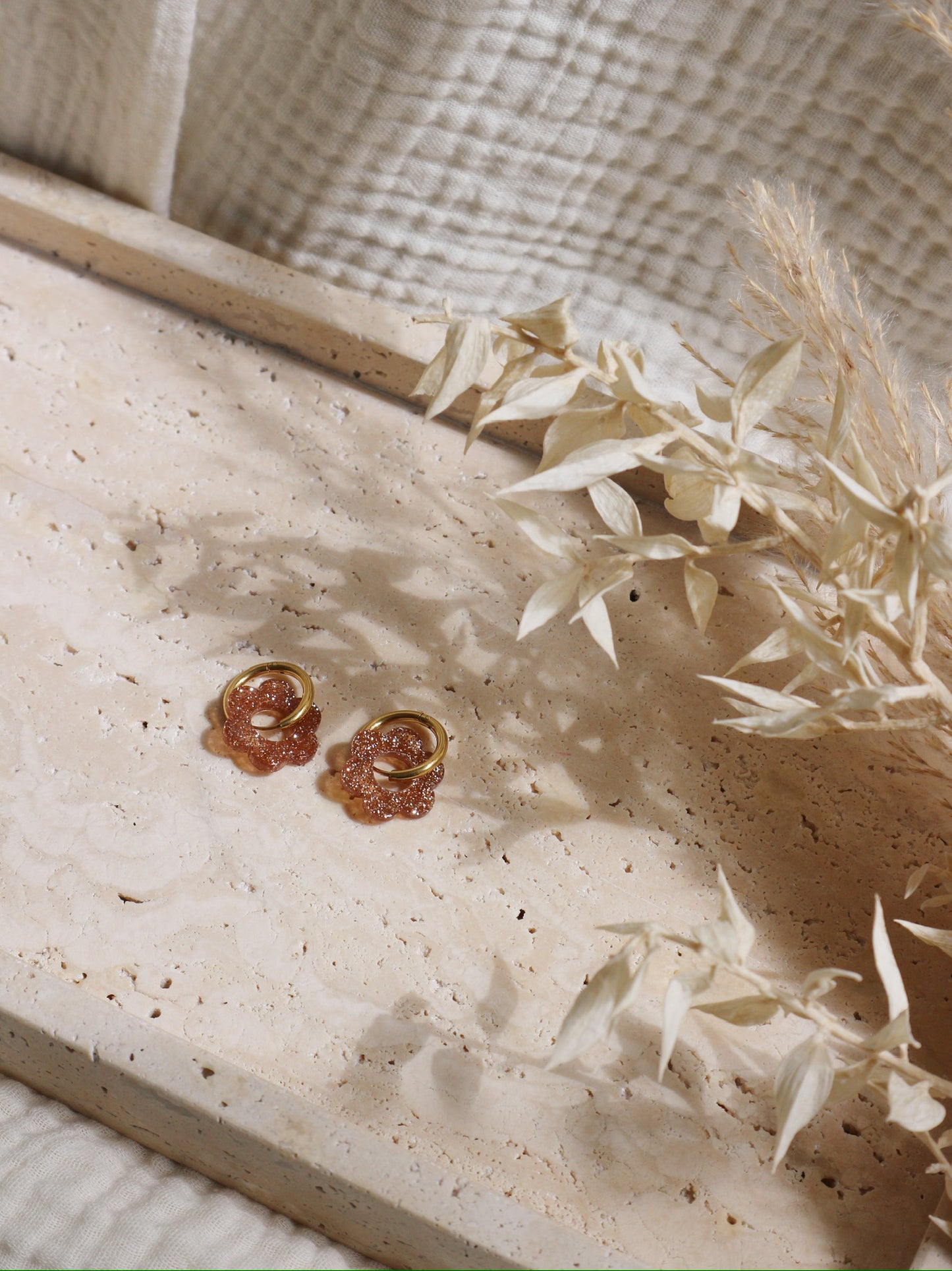 Boucles d'oreille Fleur Sparkling