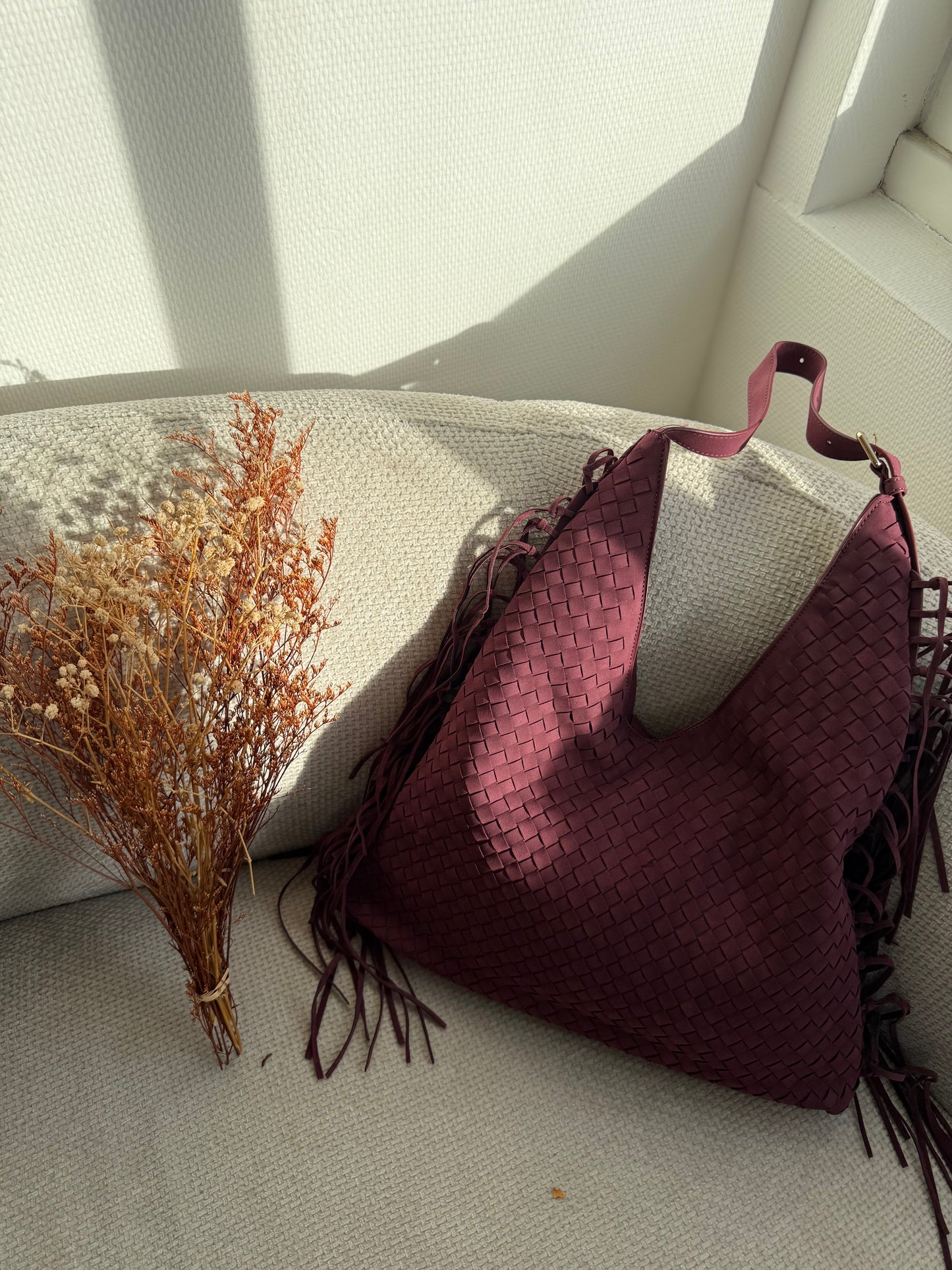 Grand sac à main Julia bordeaux