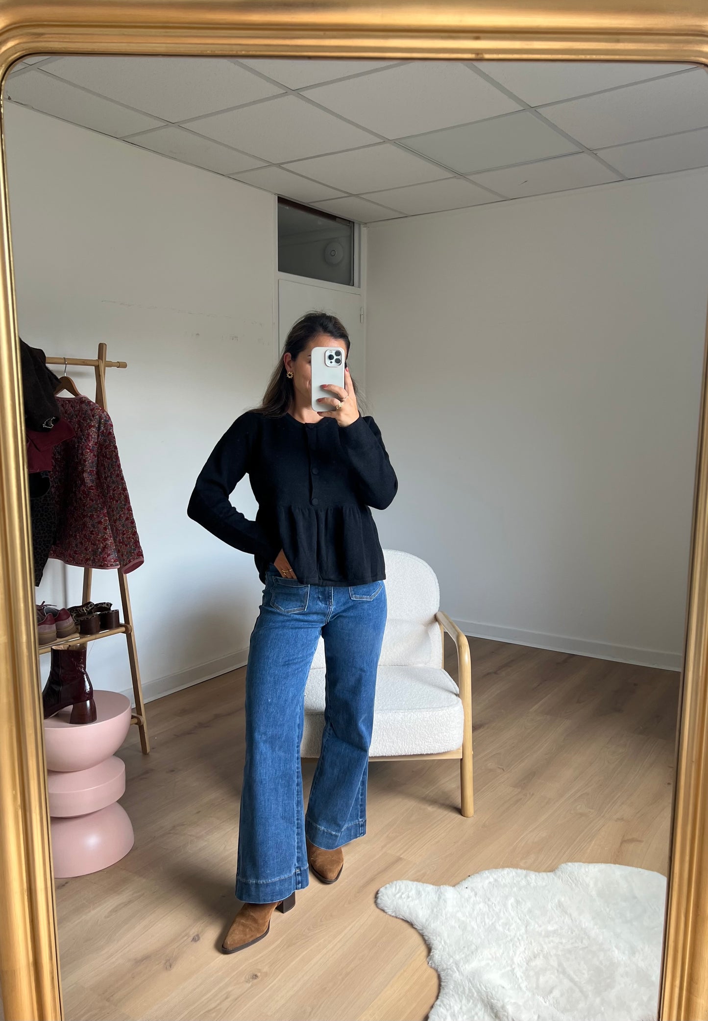 Blouse en maille Eva noir