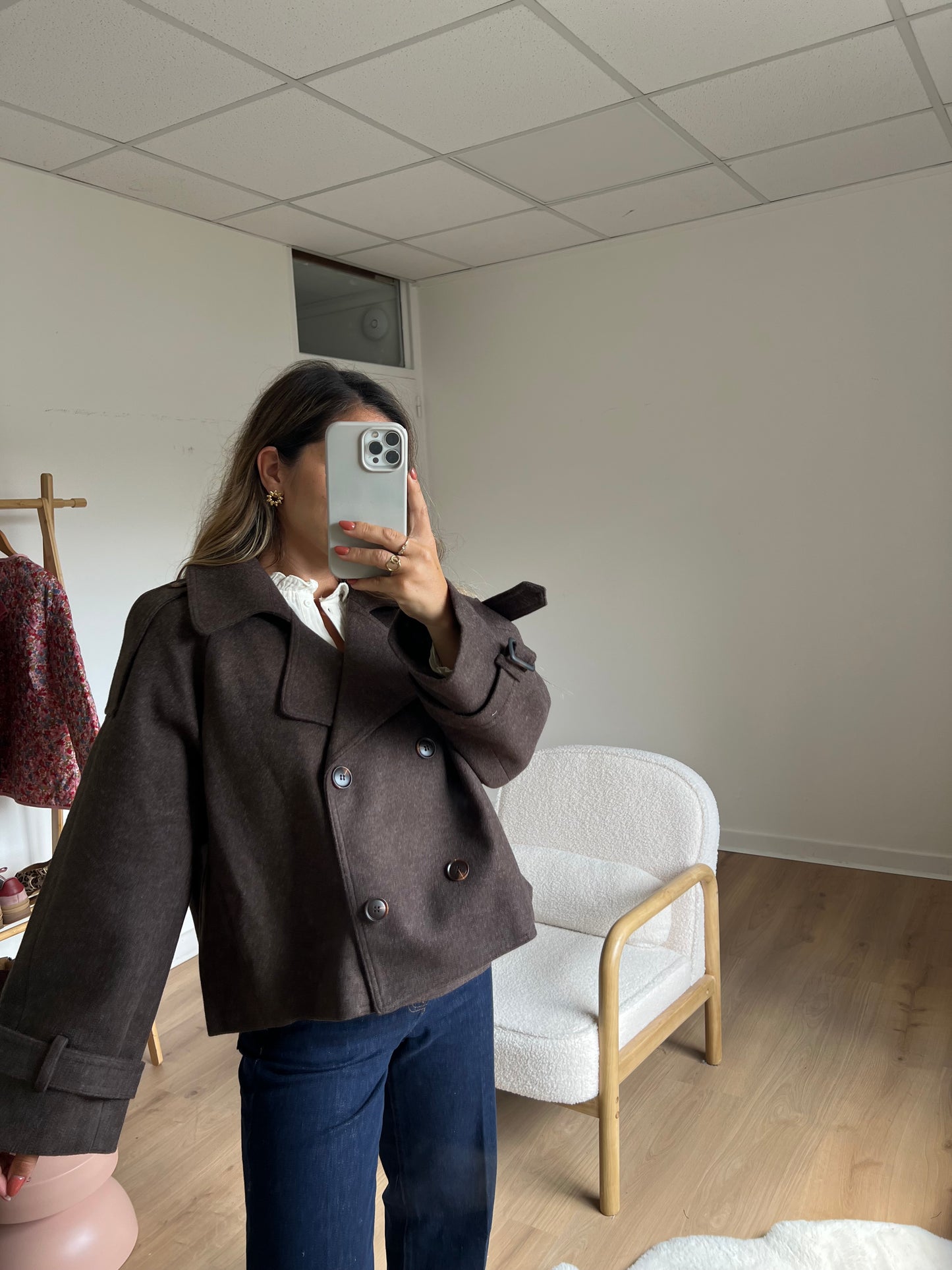 Veste chaude Lise chocolat