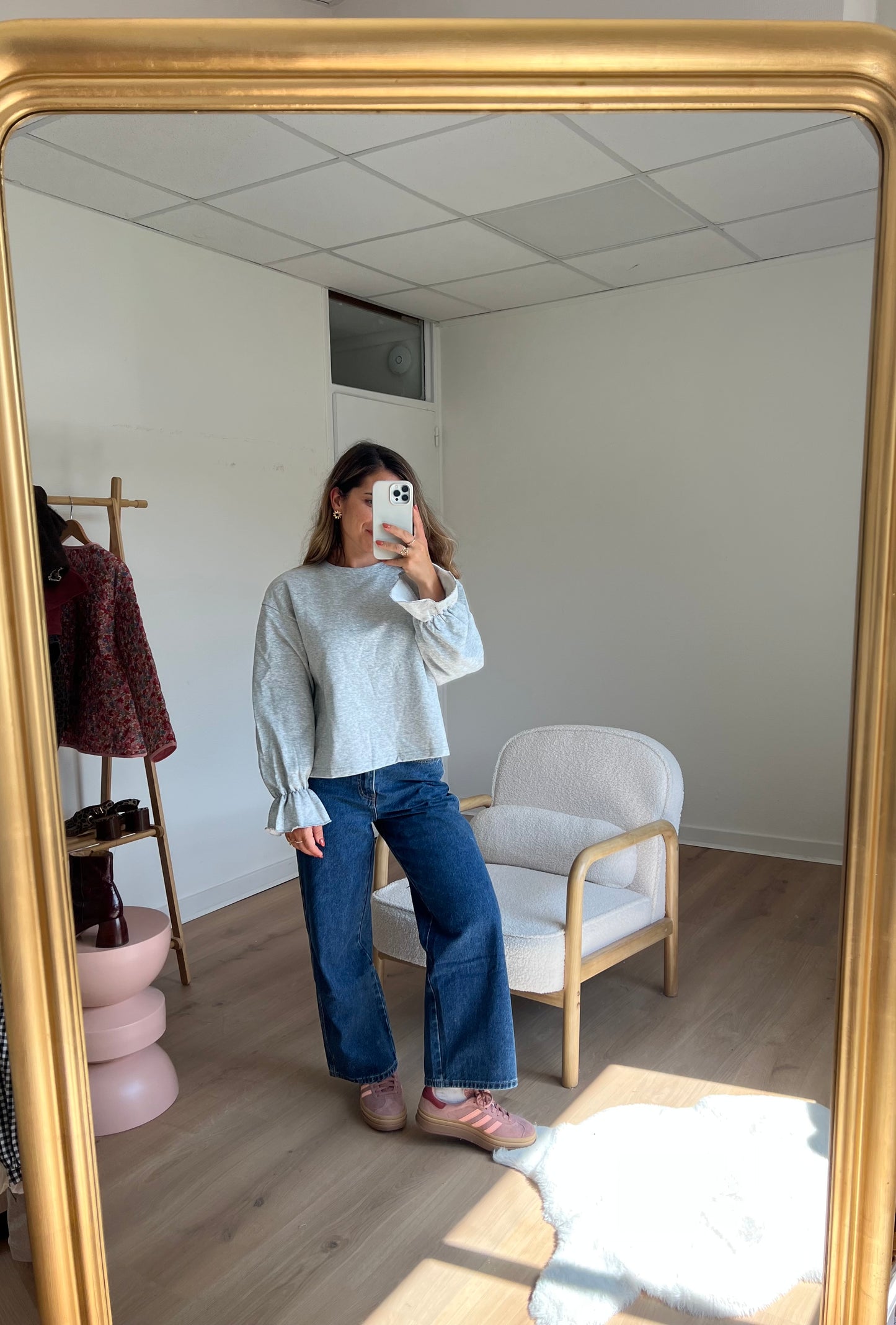 Sweat Adèle à manches volantées