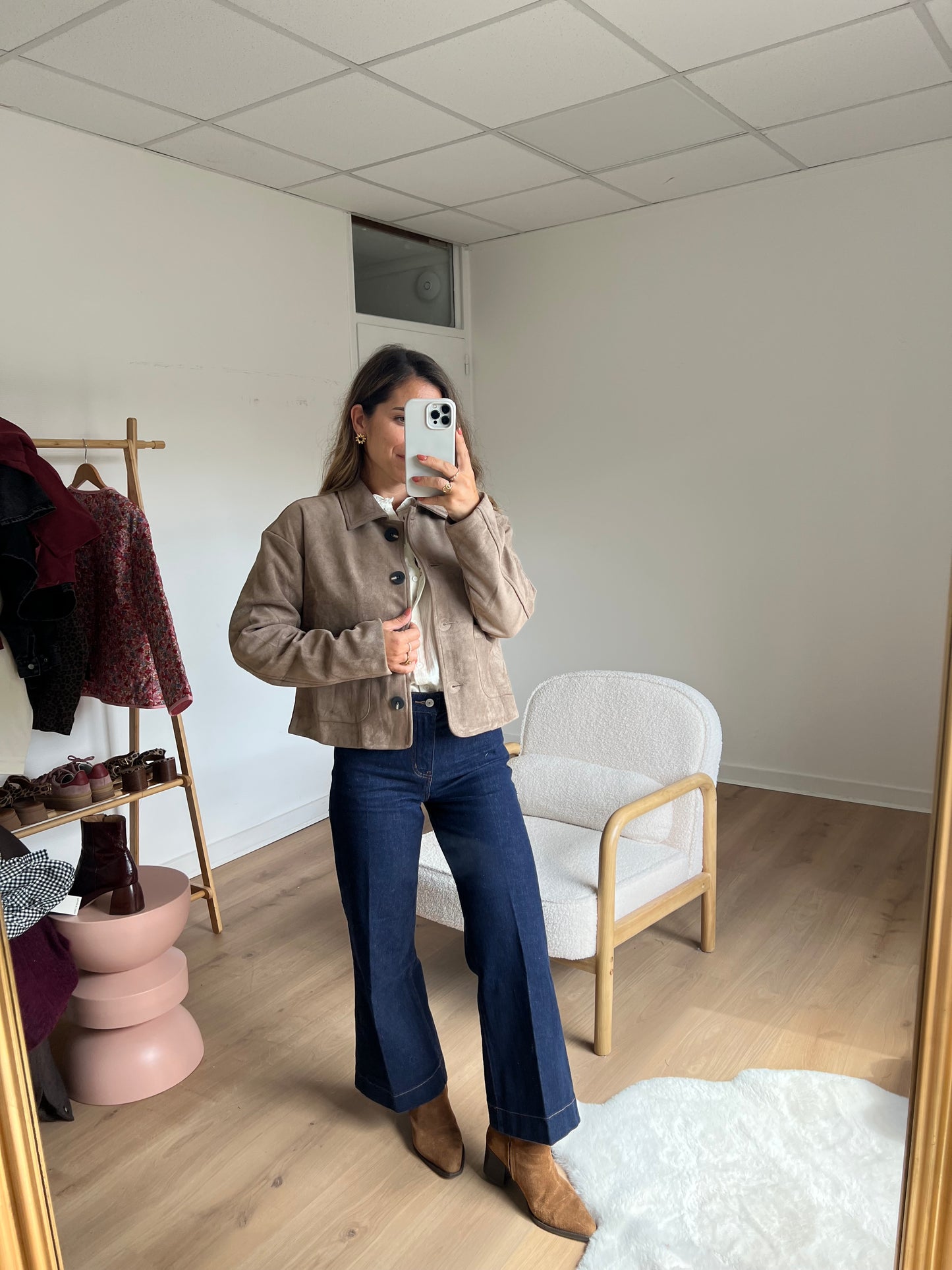Veste effet suédine Thelma