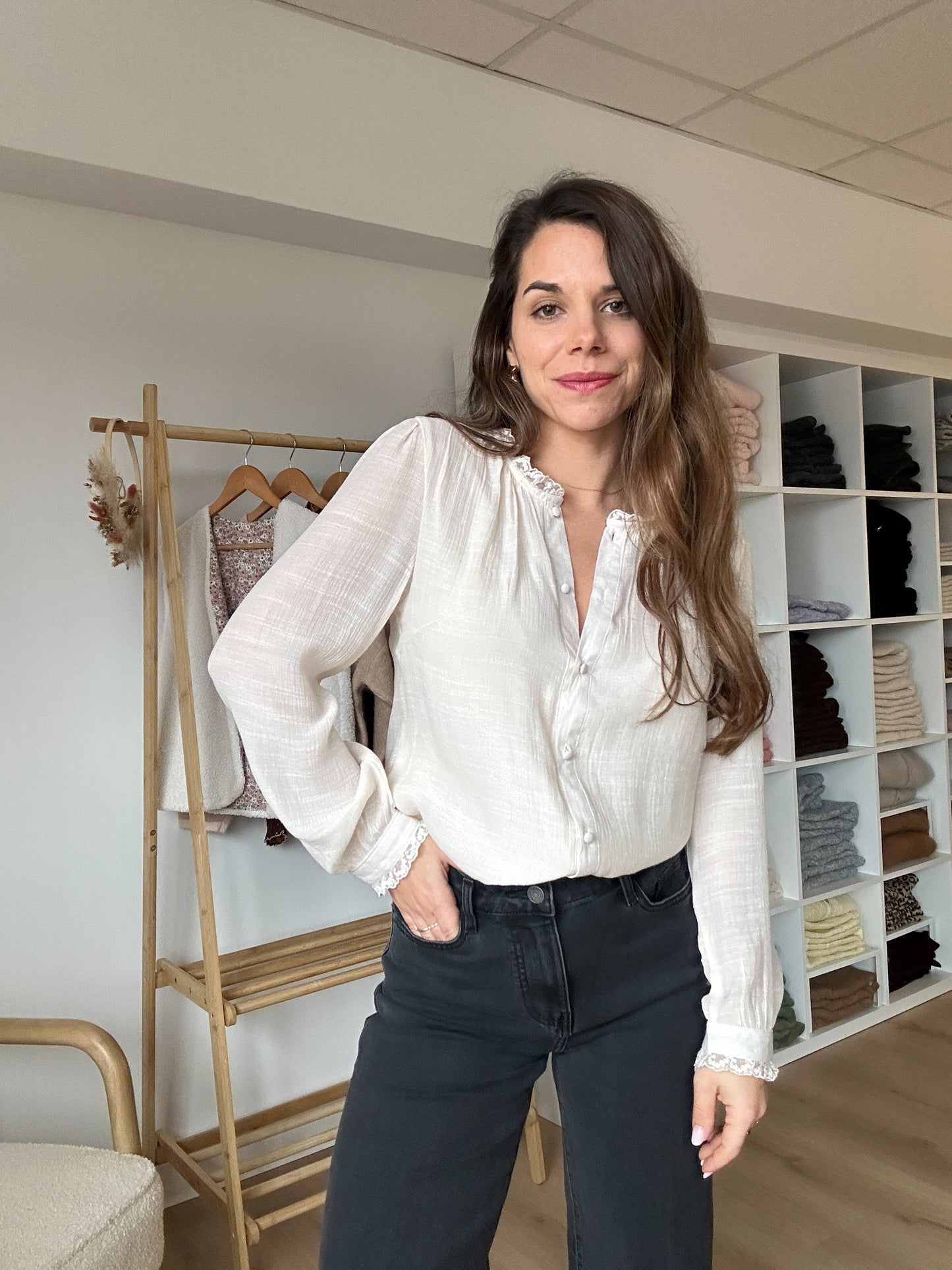 Blouse beige Catherine