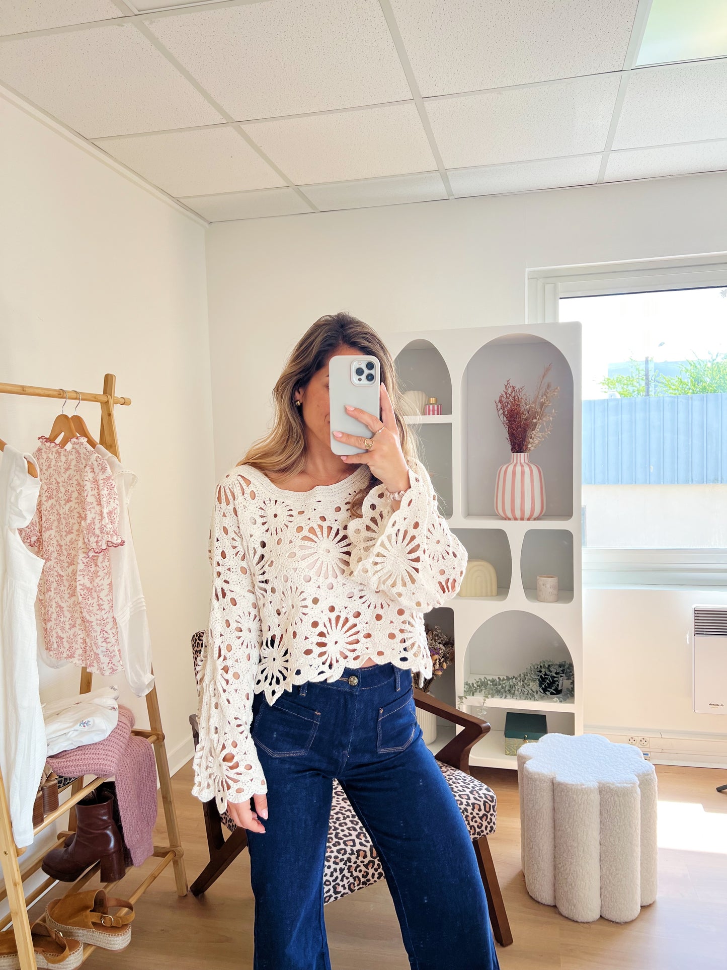 Blouse en crochet Andrea