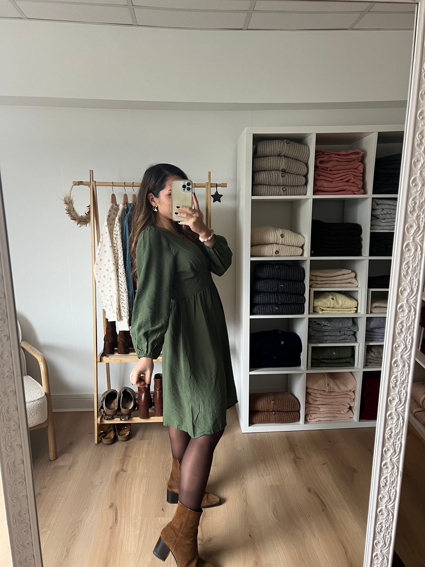 Robe Elena kaki