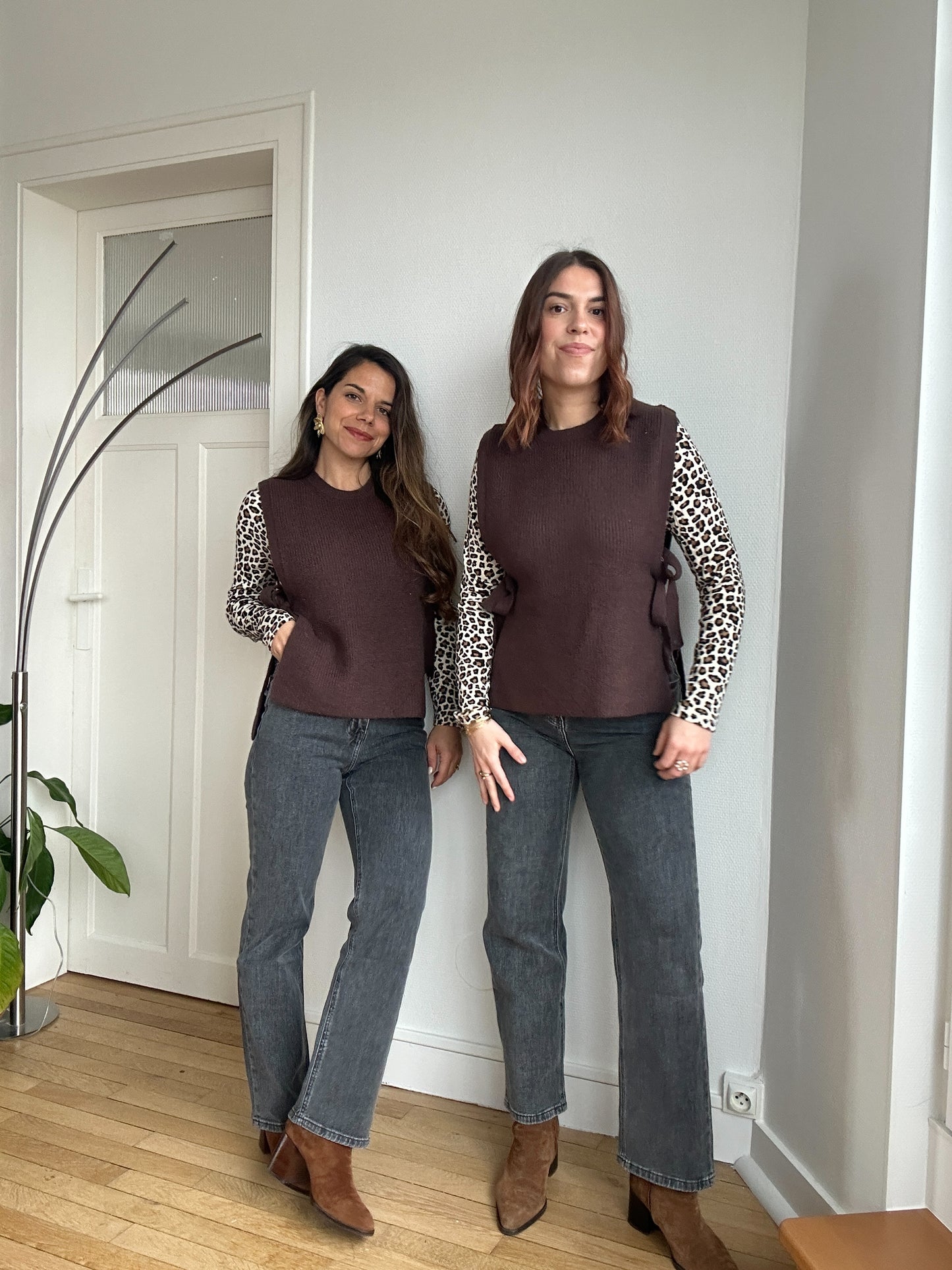 Jean droit Solange gris