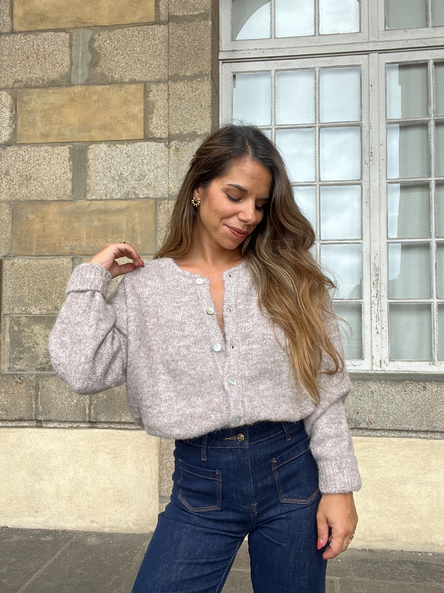 Cardigan Charlie taupe