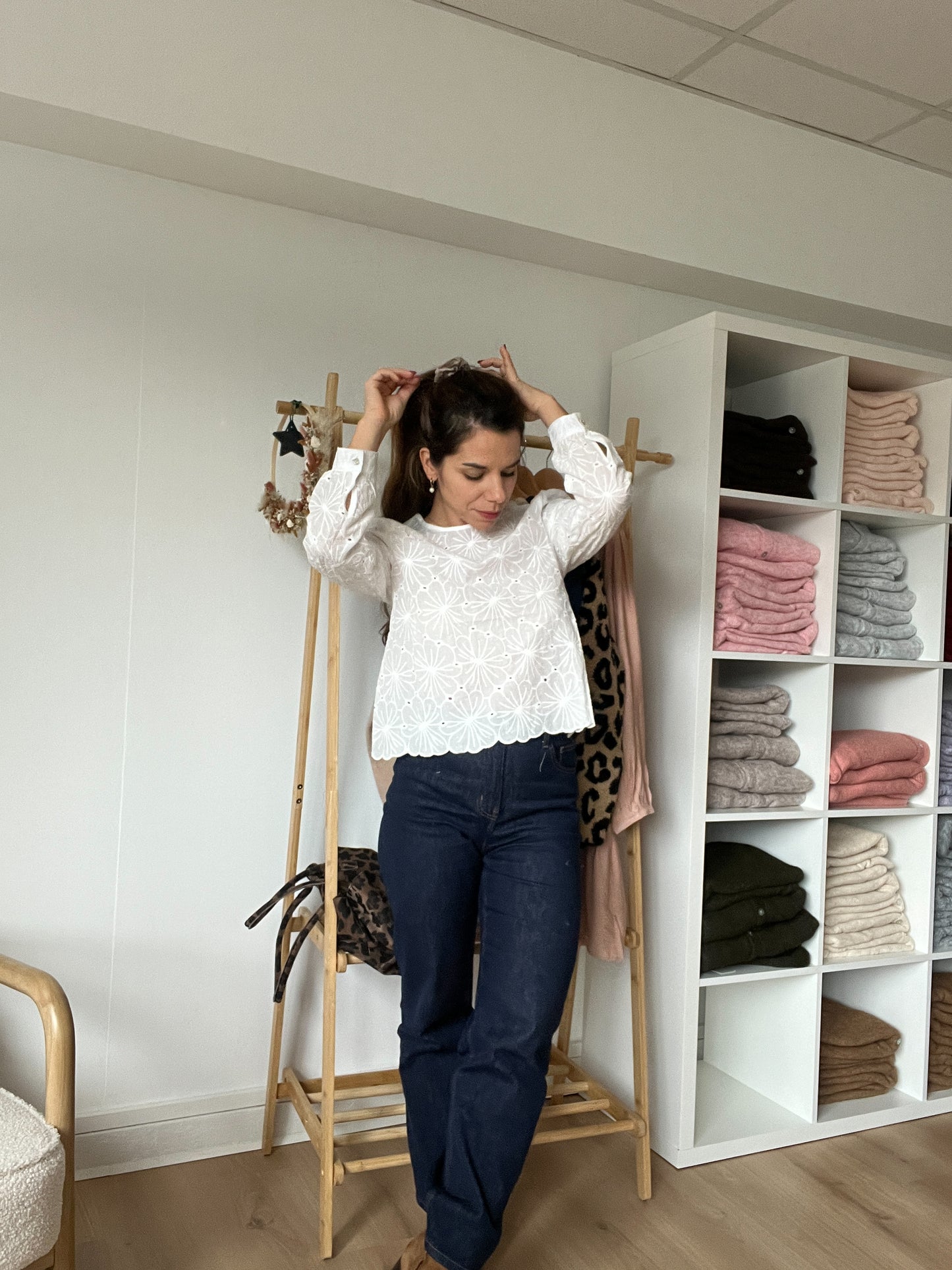 Blouse brodée Apolline