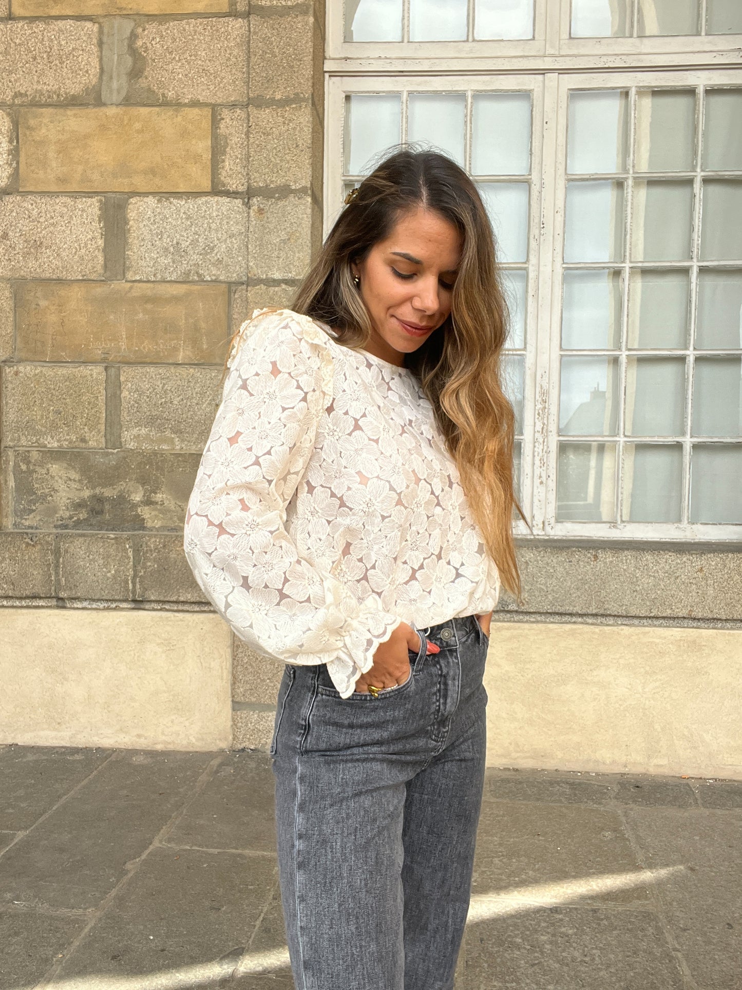Blouse brodée Laura