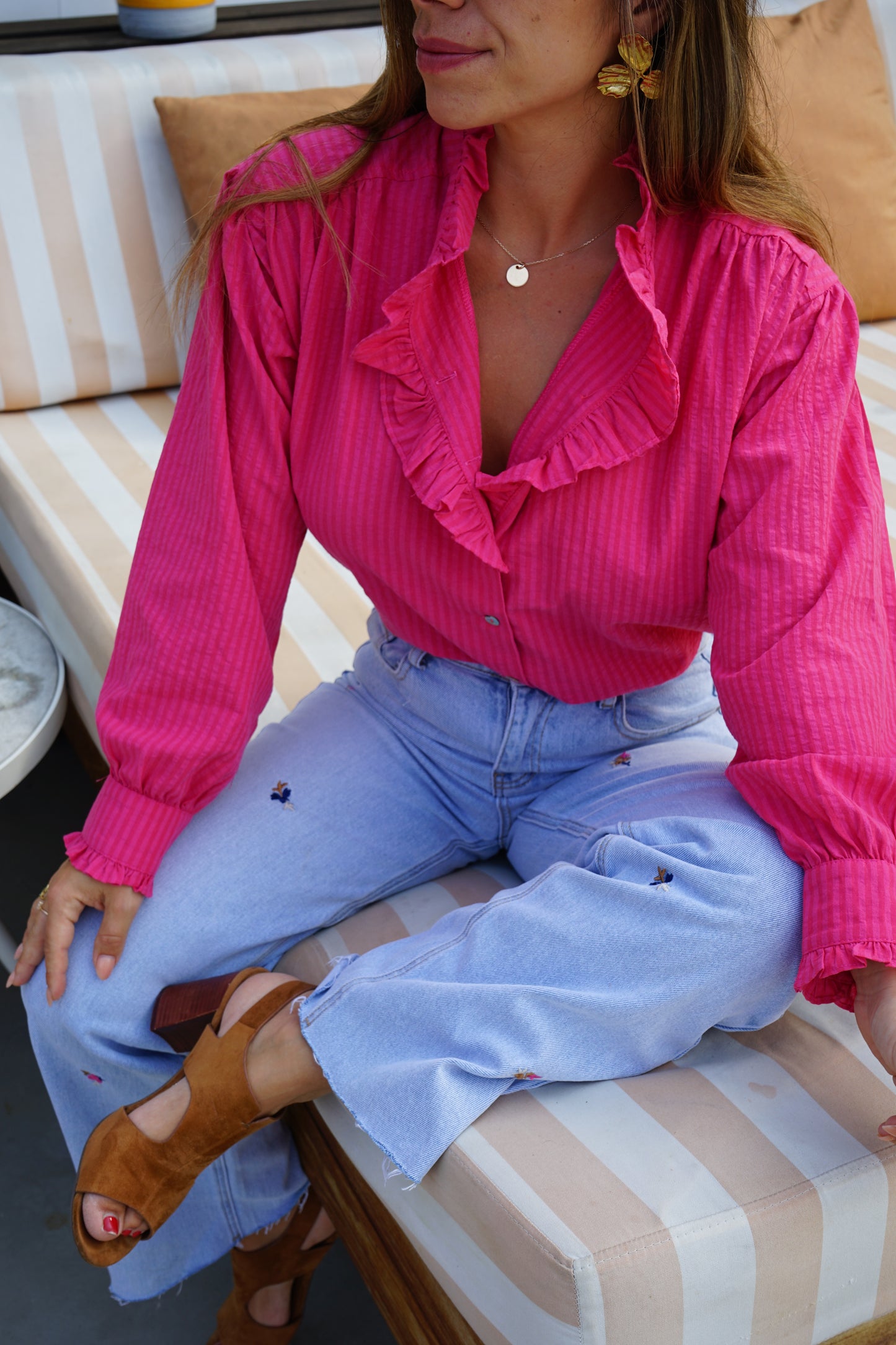 Chemise rose Alice