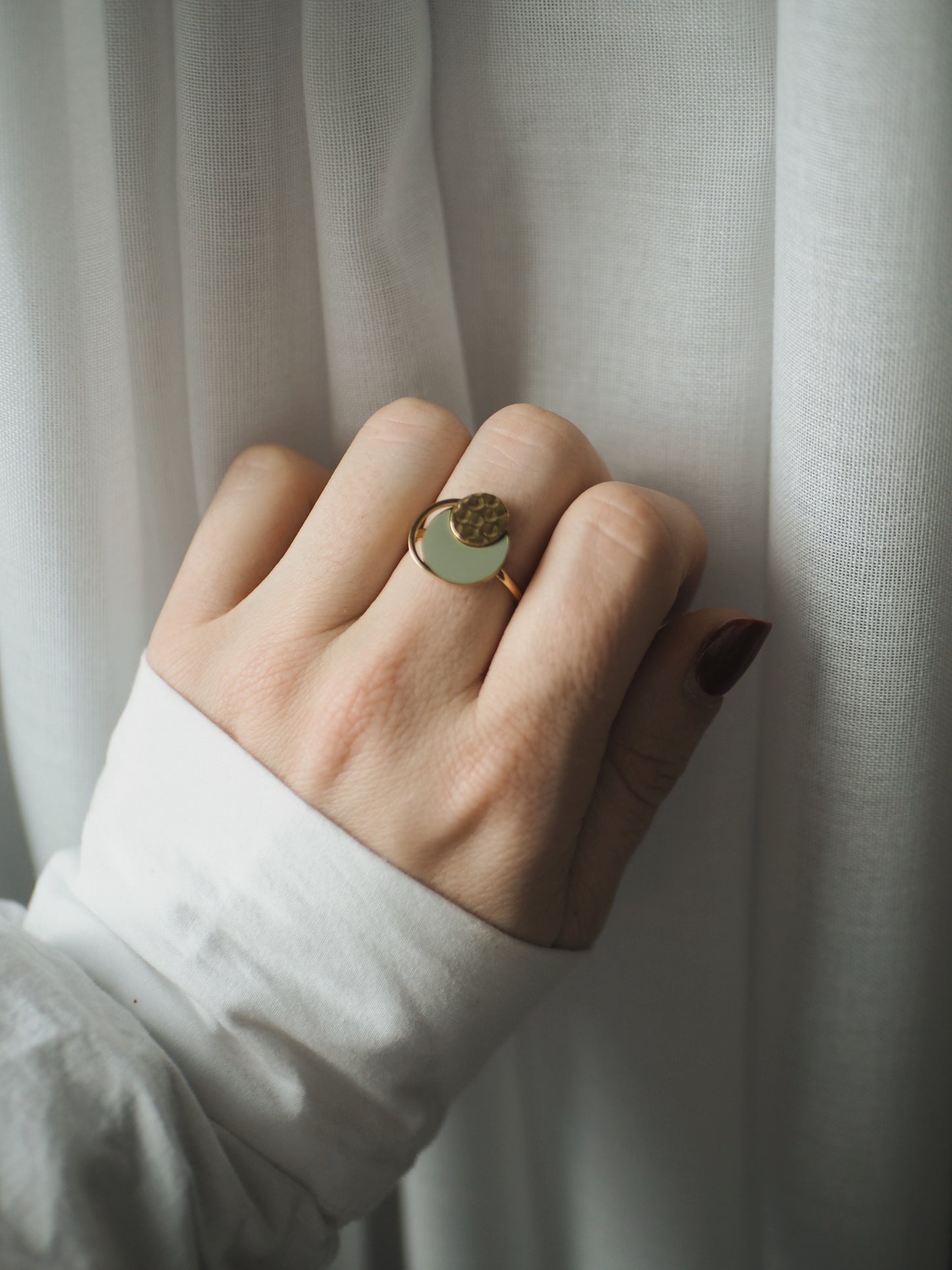 Bague Laura vert d’eau