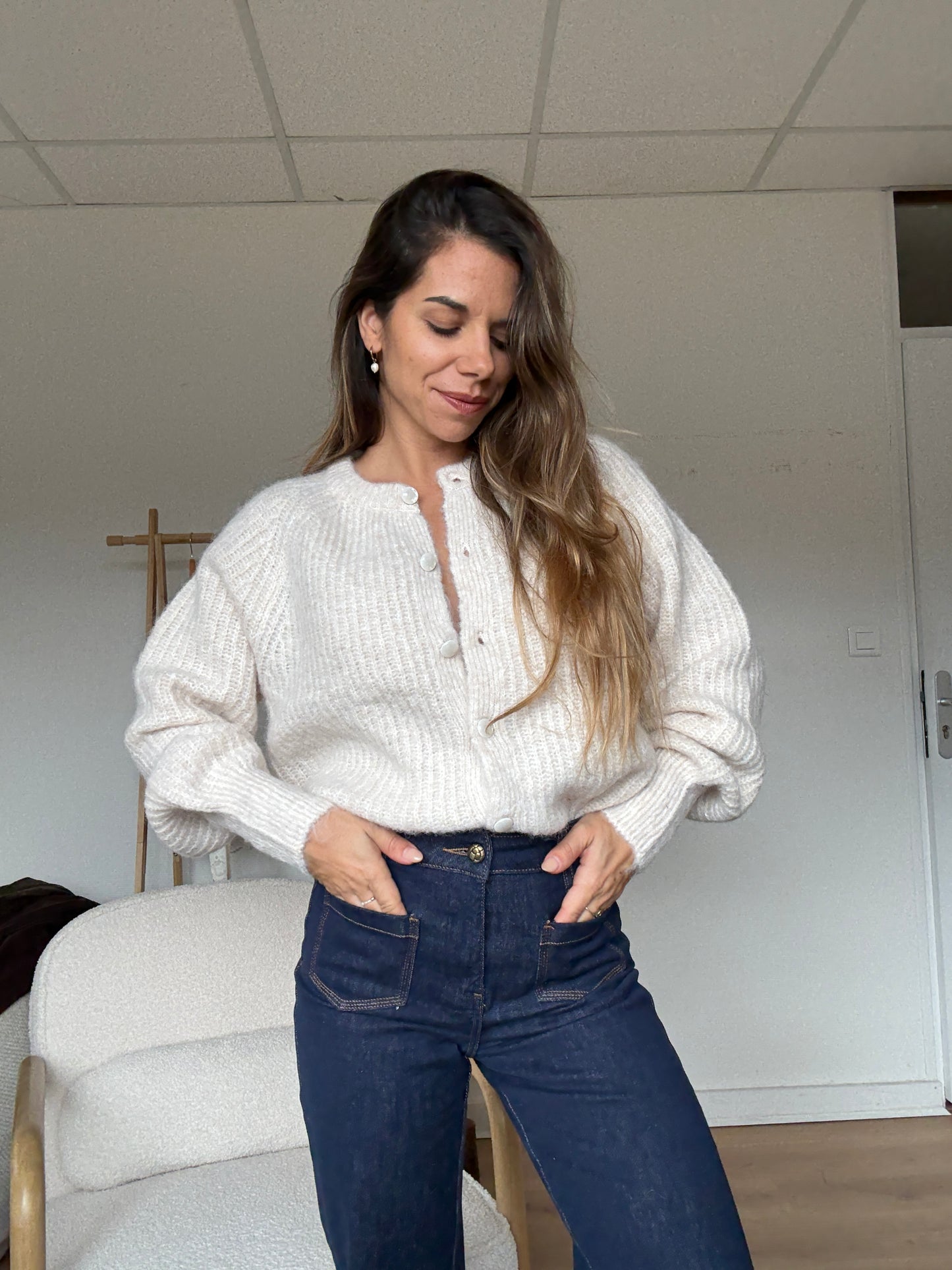 Cardigan Irène beige
