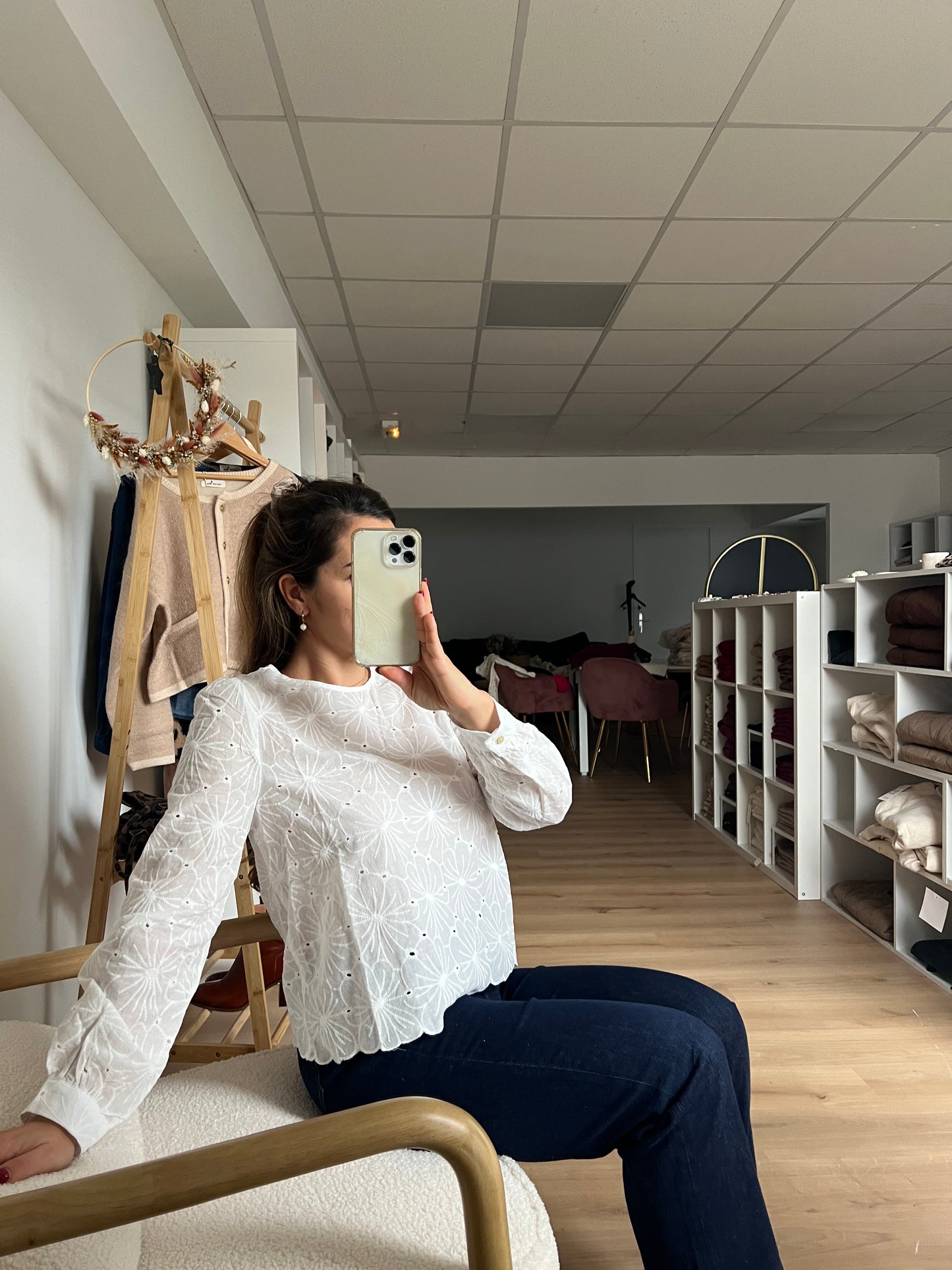 Blouse brodée Apolline