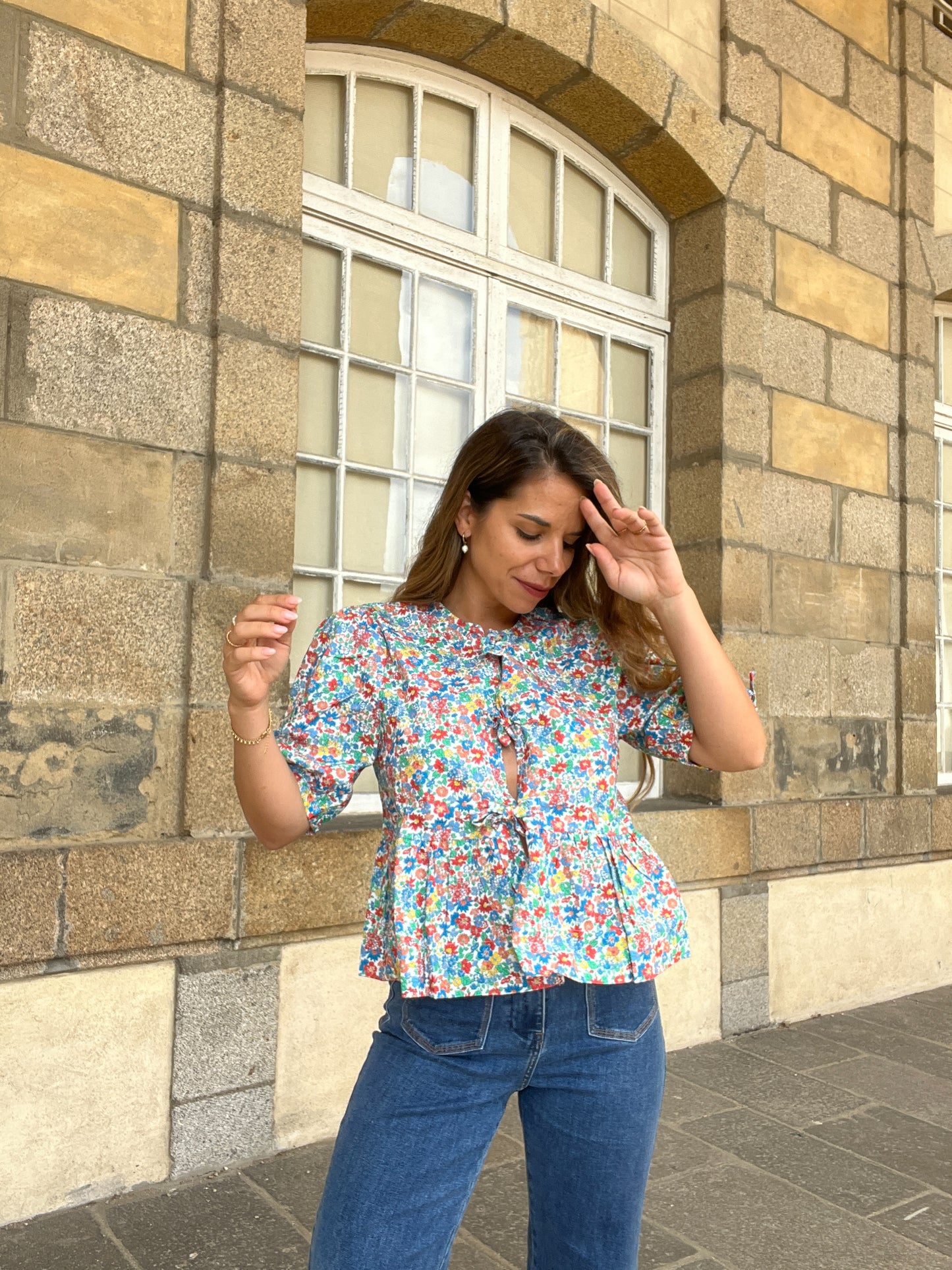 Blouse à noeuds Faustine