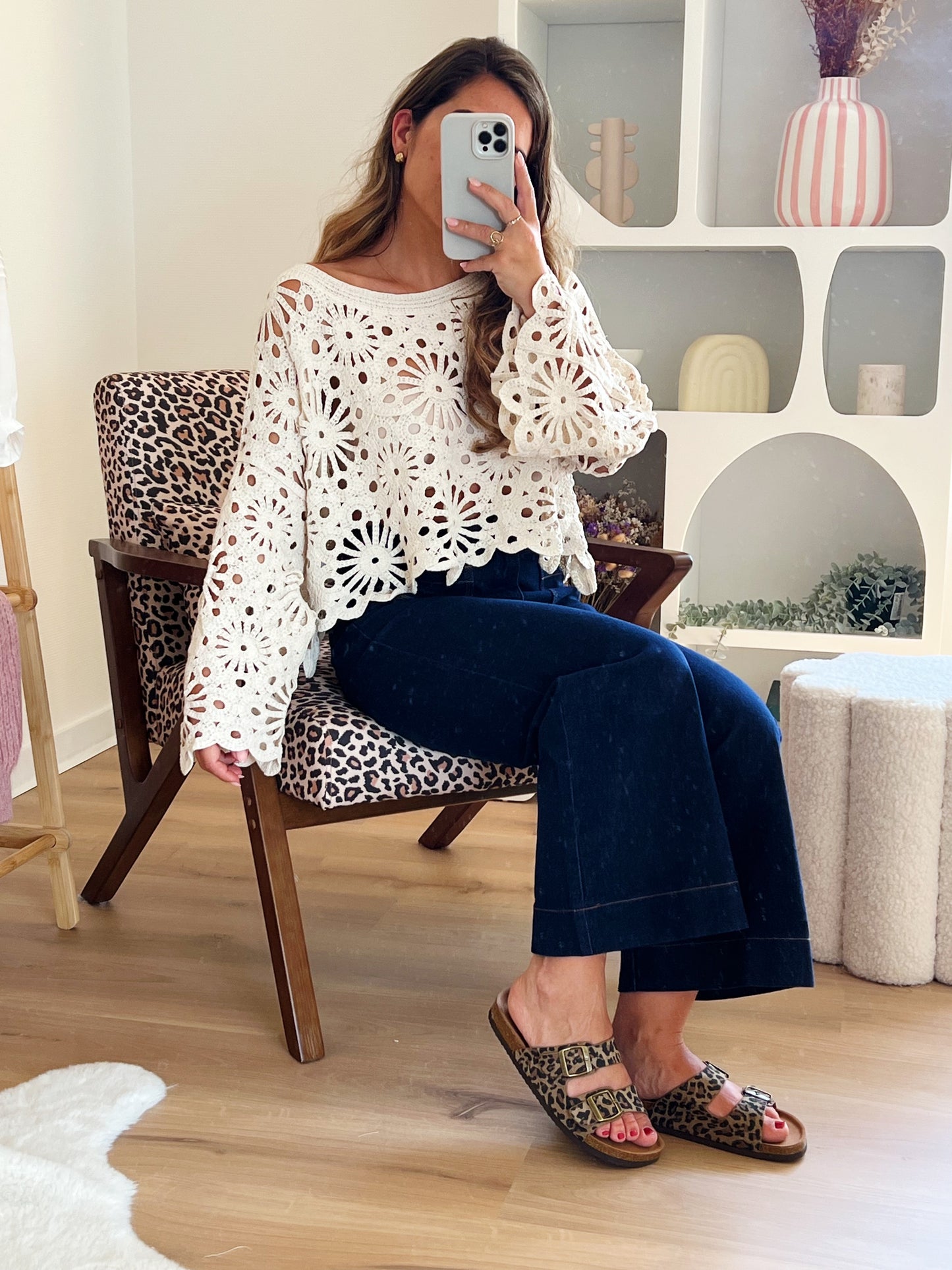 Blouse en crochet Andrea
