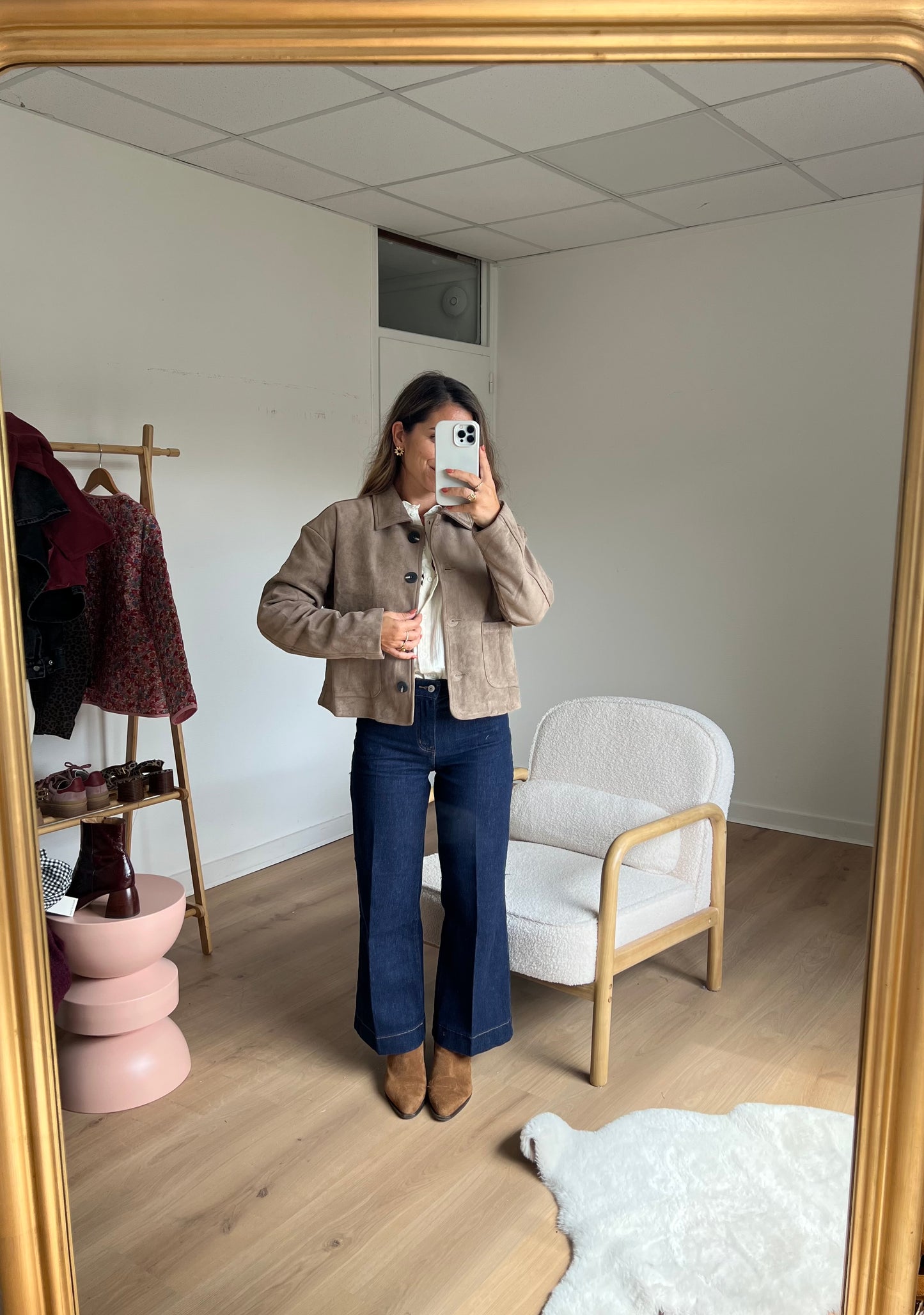 Veste effet suédine Thelma
