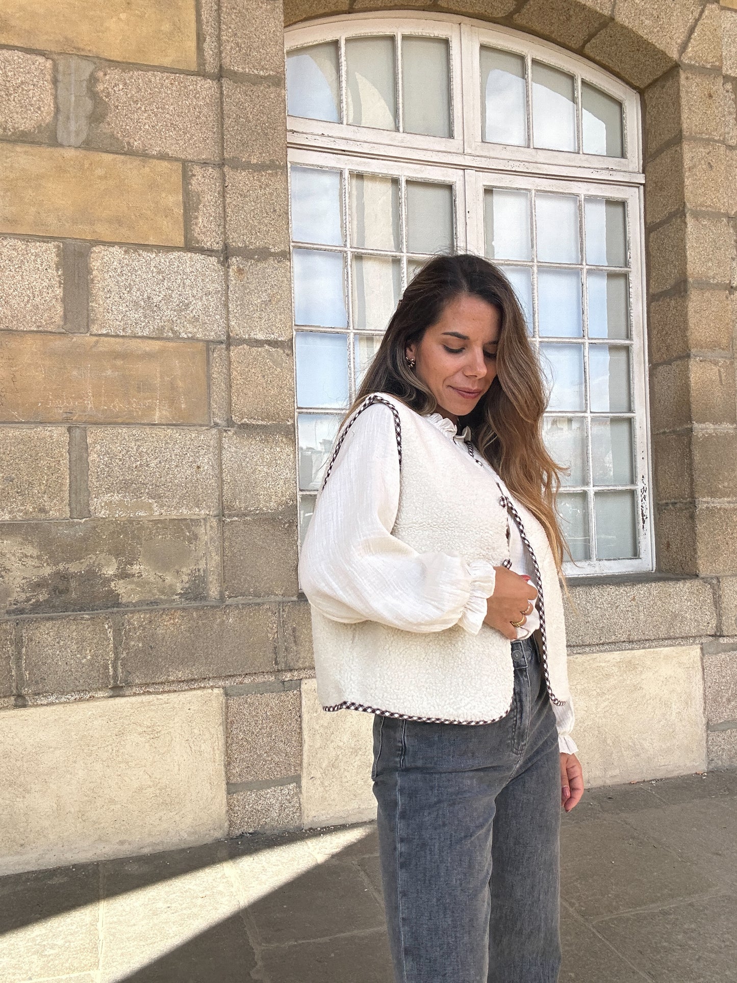 Gilet berger vichy Colette