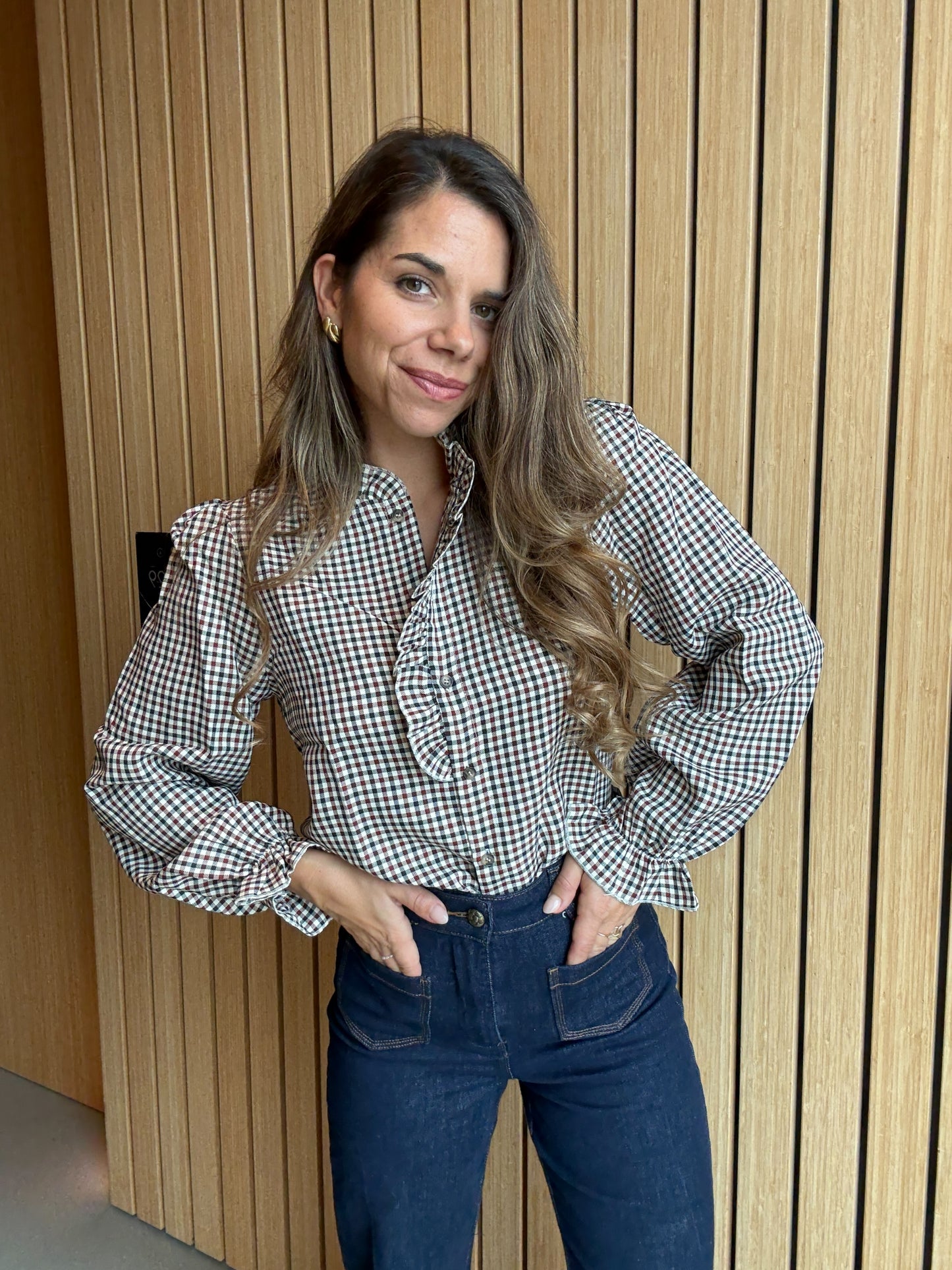 Blouse à carreaux Jeanne