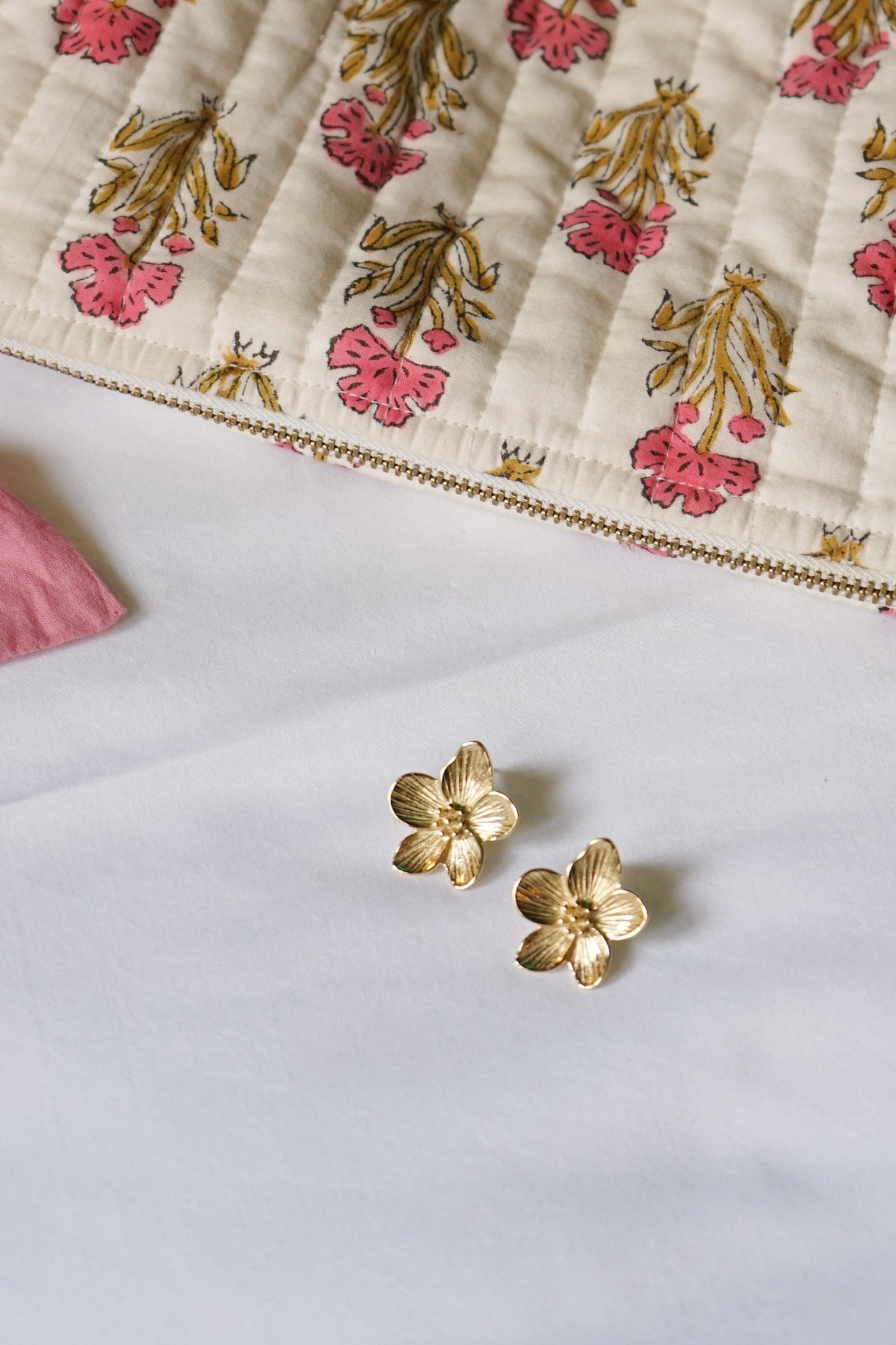 Boucles d'oreille fleur Flavie