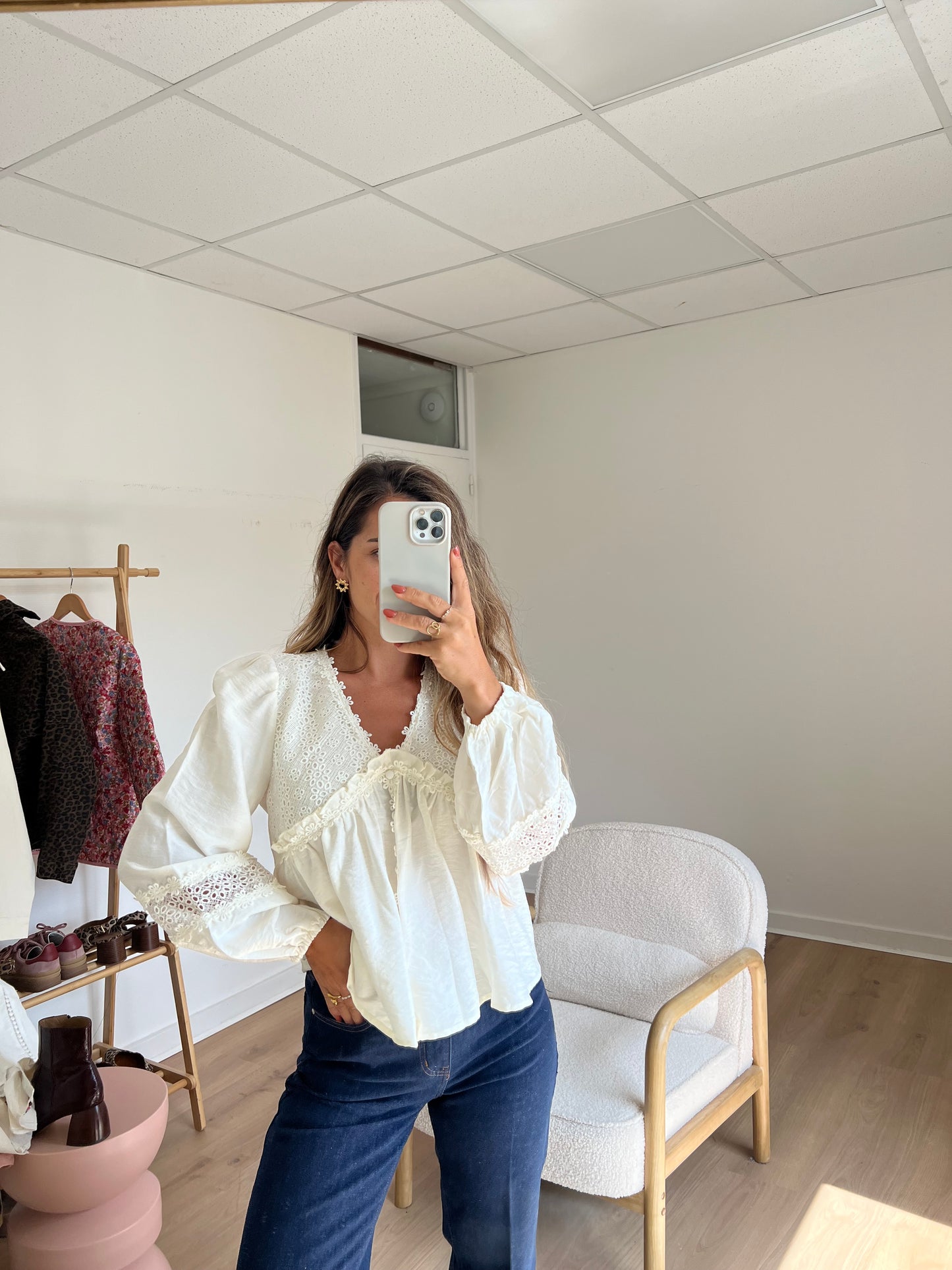 Blouse écrue Iris