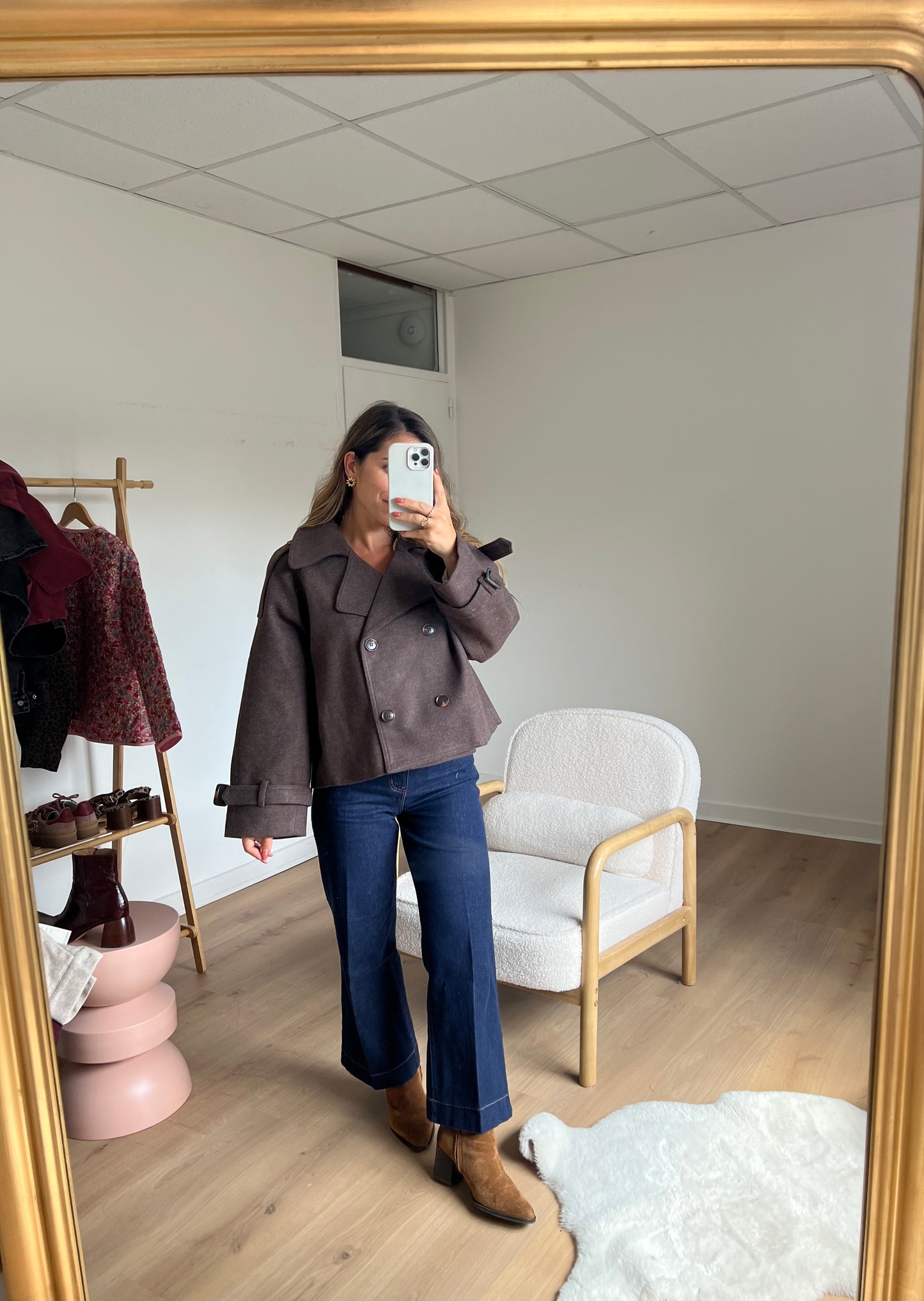 Veste chaude Lise chocolat