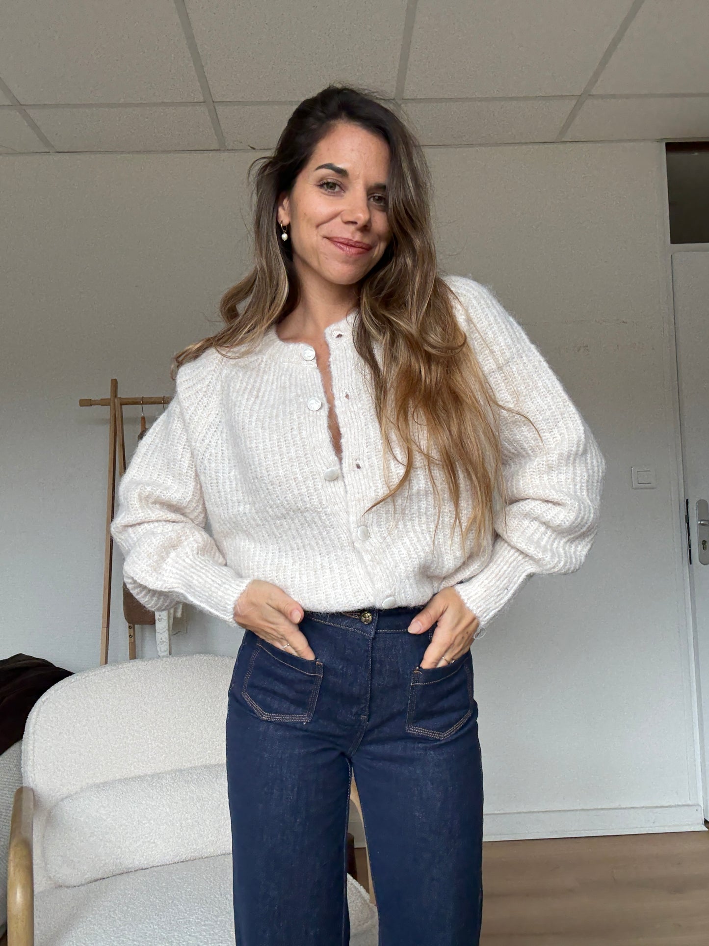 Cardigan Irène beige