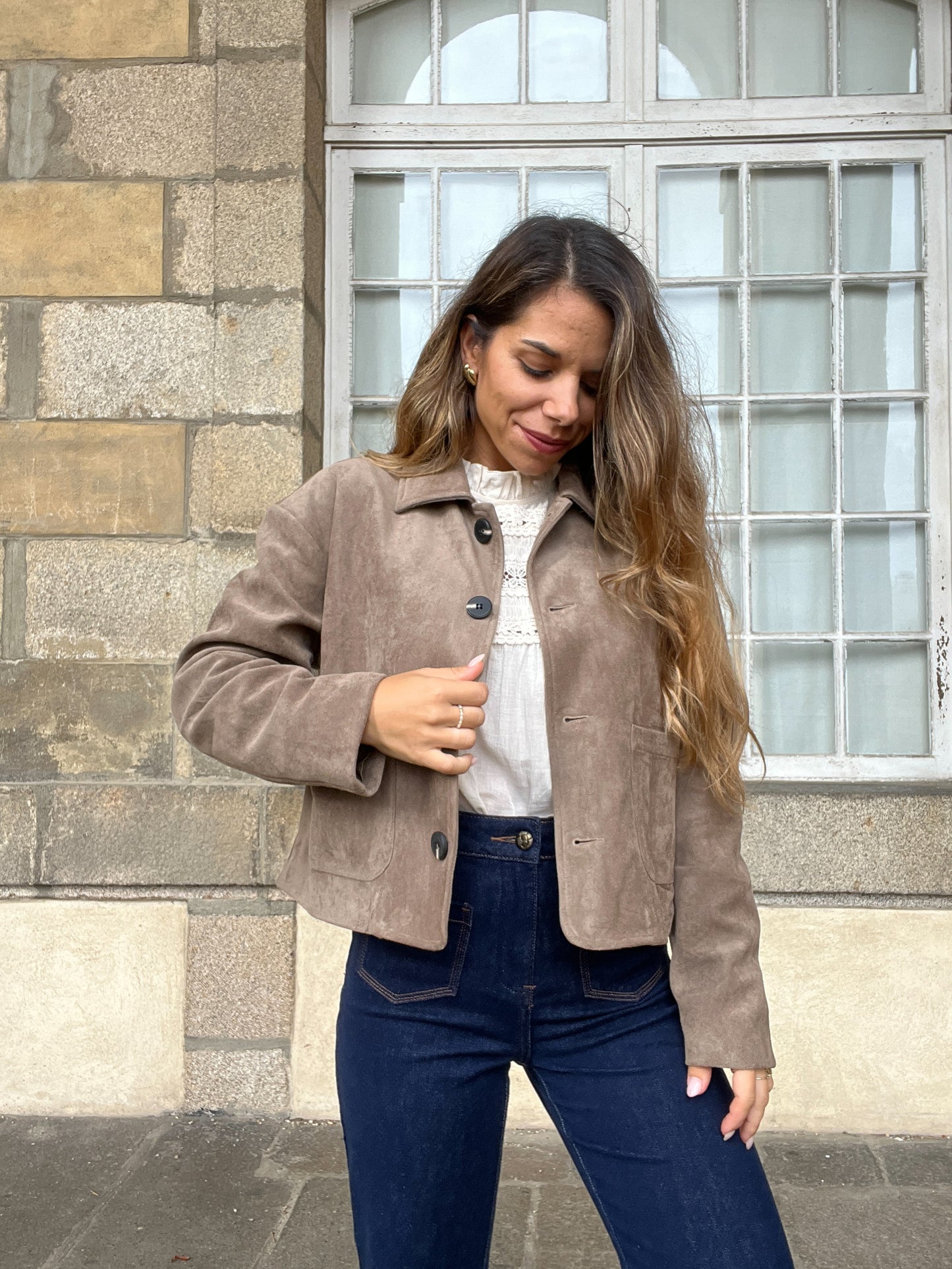 Veste effet suédine Thelma