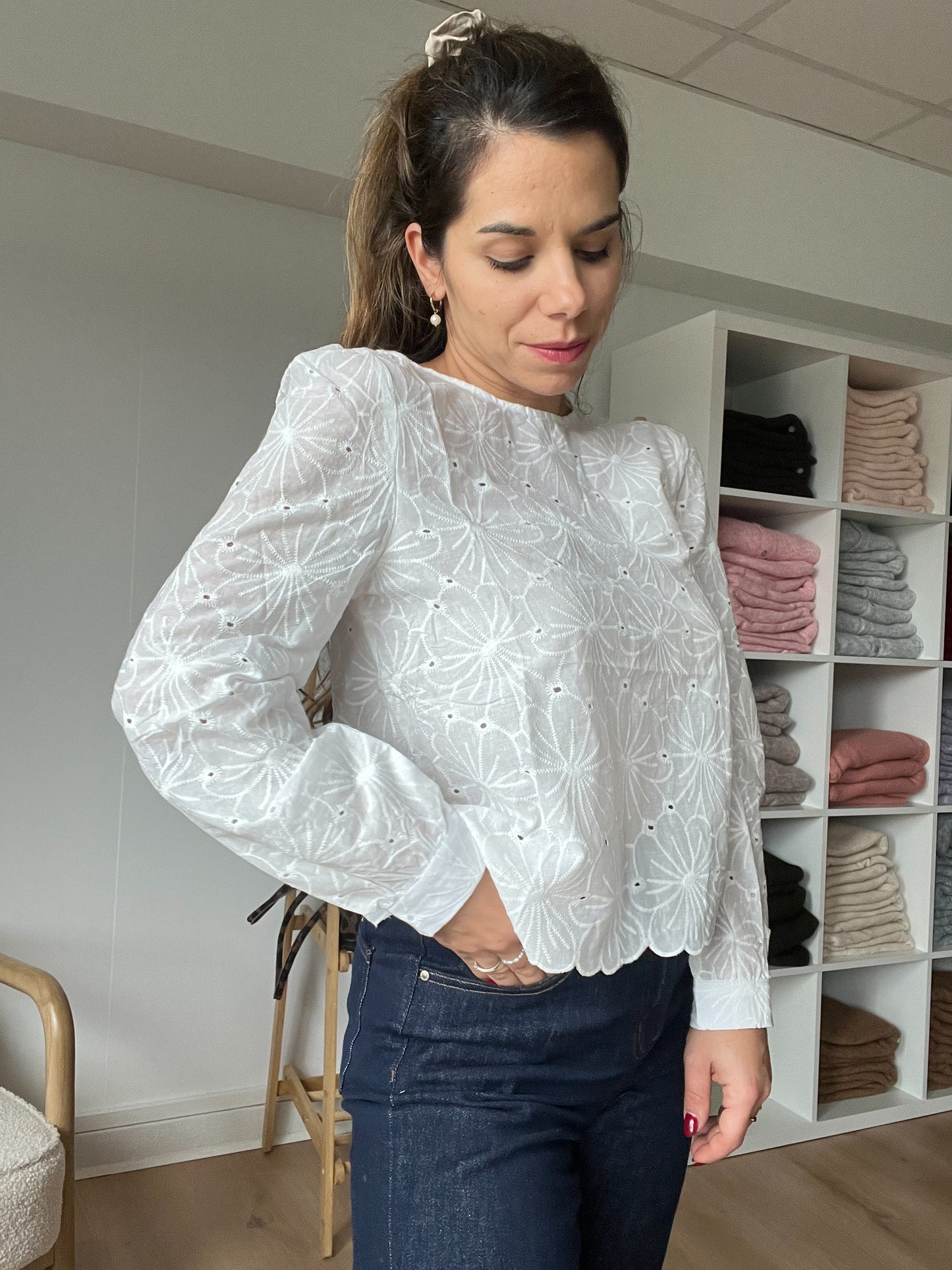 Blouse brodée Apolline